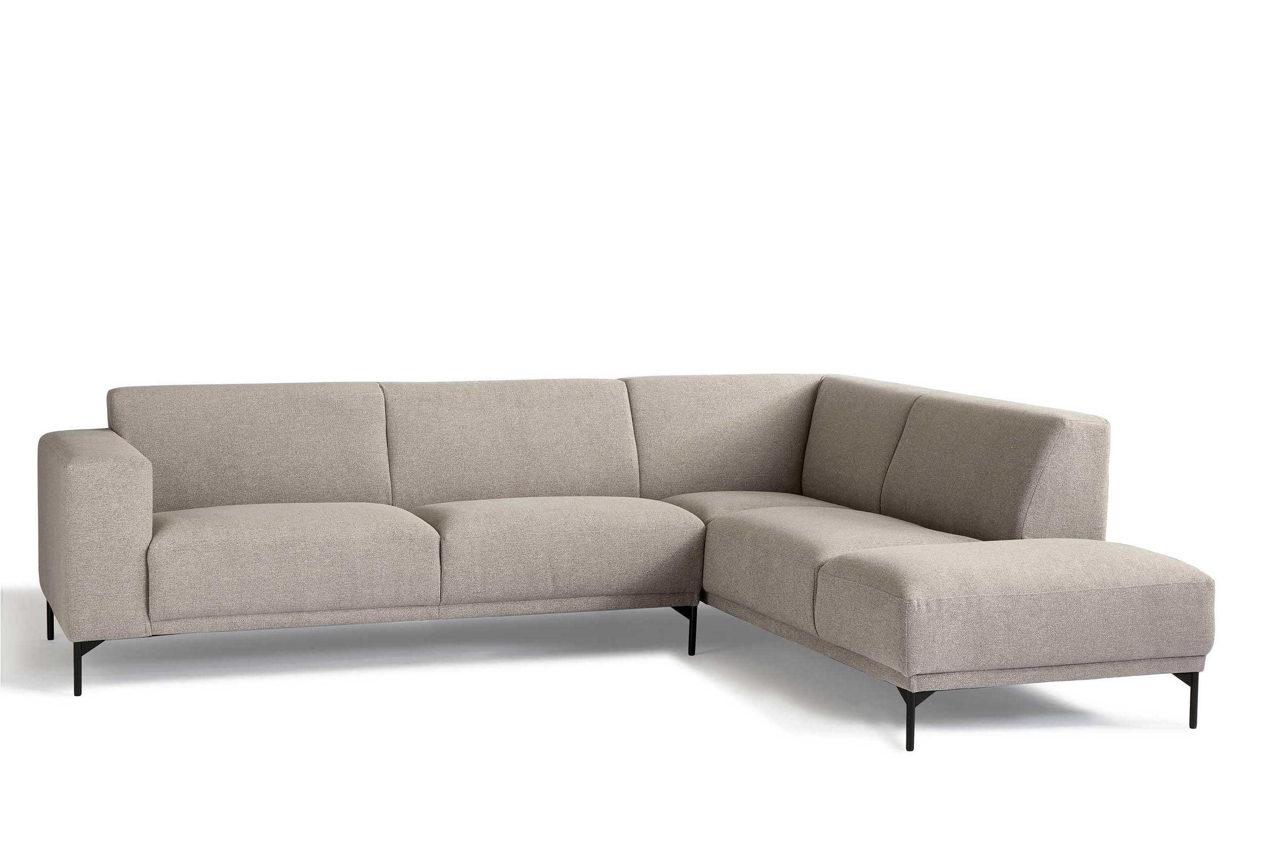 Canapé d'angle droit - gris - Image 5