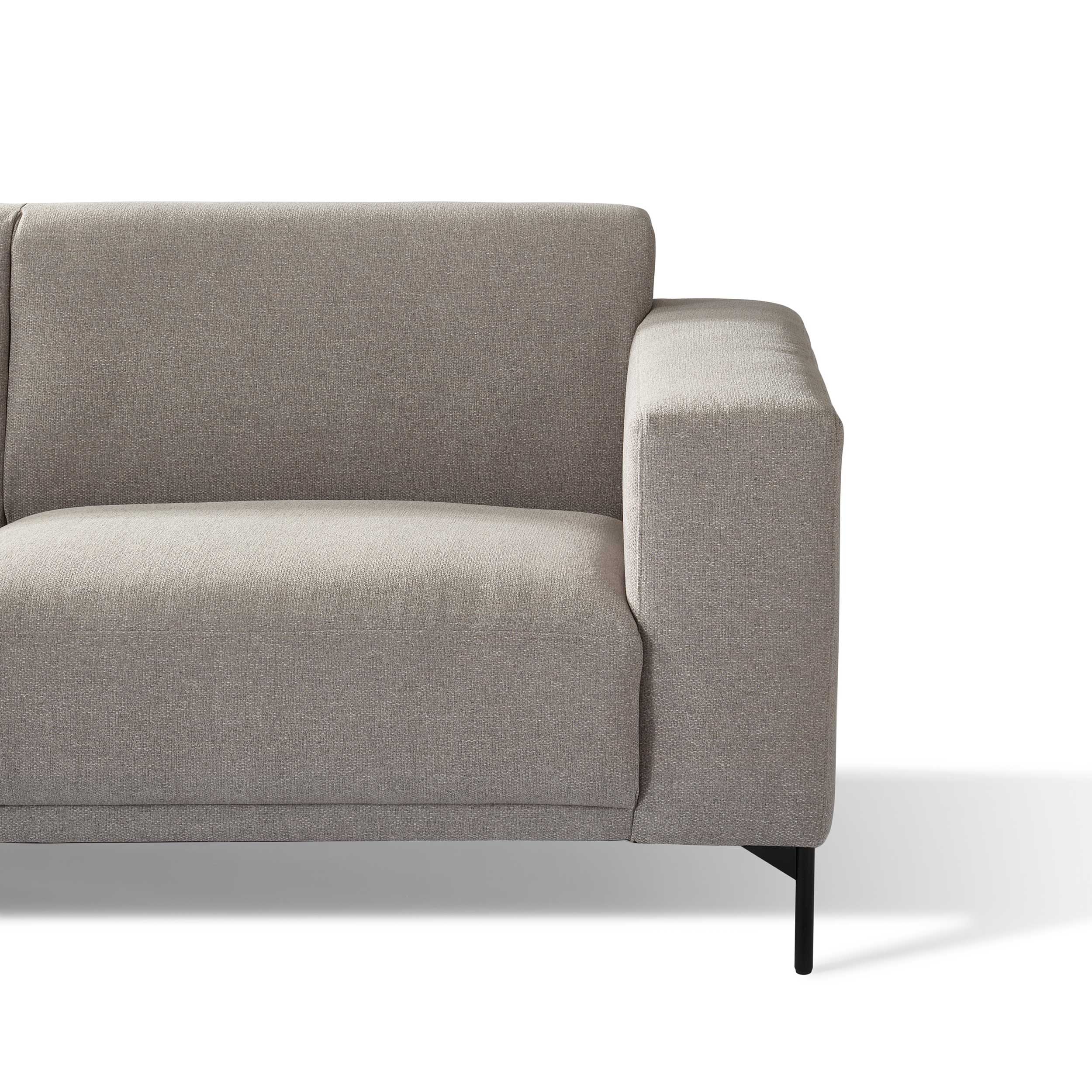 Canapé d'angle gauche - gris - Image 4