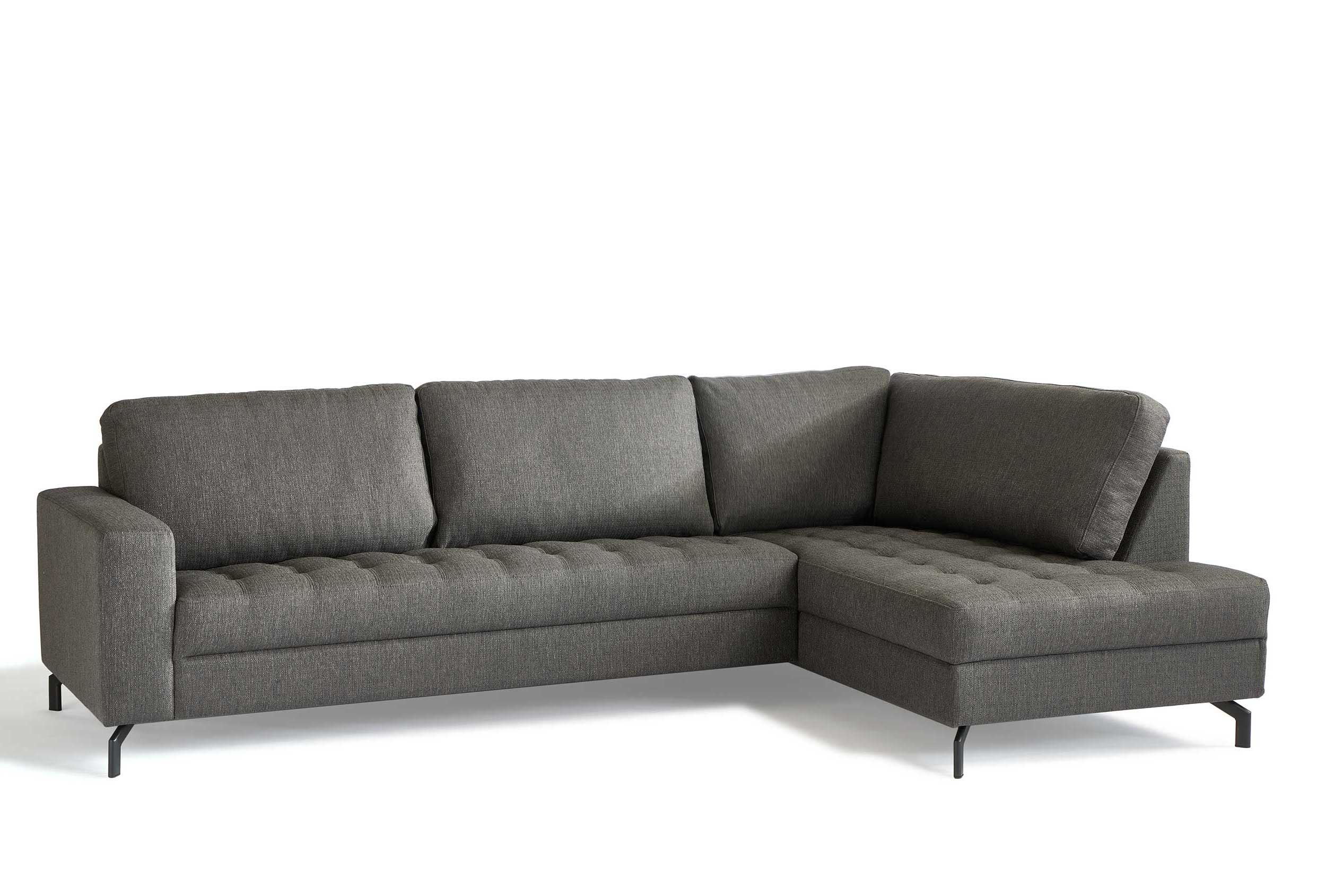 Canapé d'angle Manetto droit - anthracite - Image 5