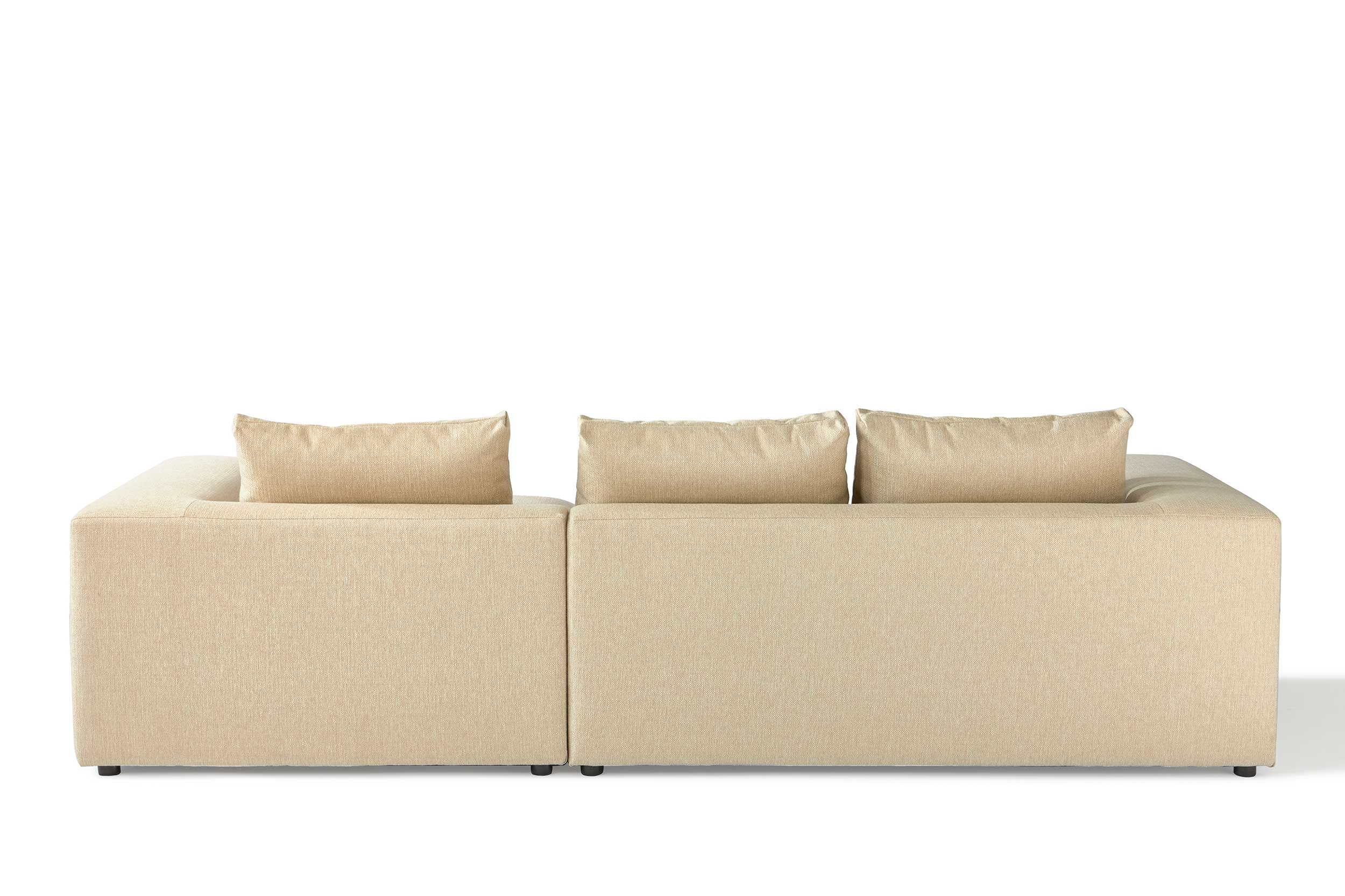 Canapé d'angle Videl droit - beige - Image 2