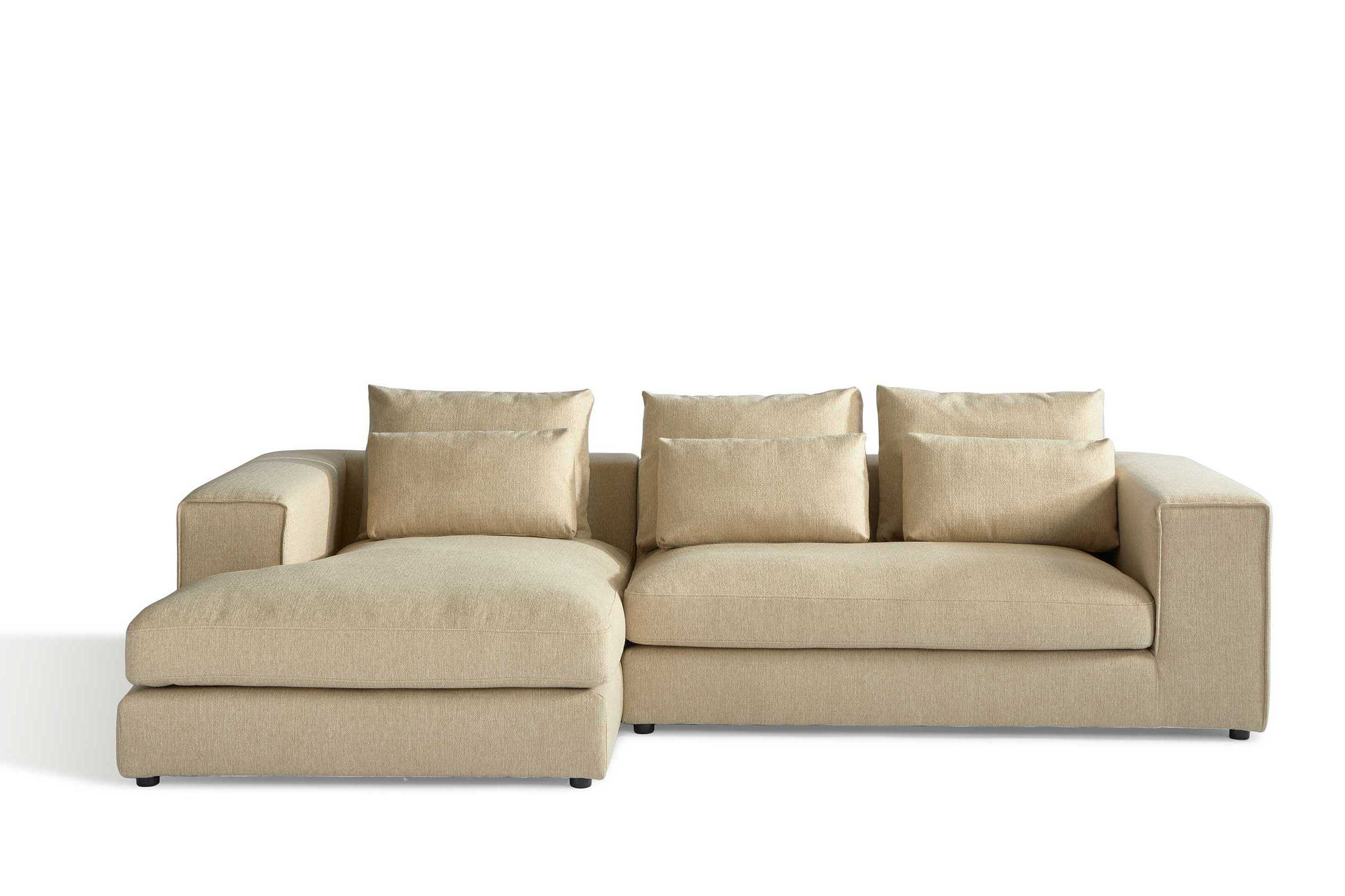 Canapé d'angle Videl gauche - beige - Image 7