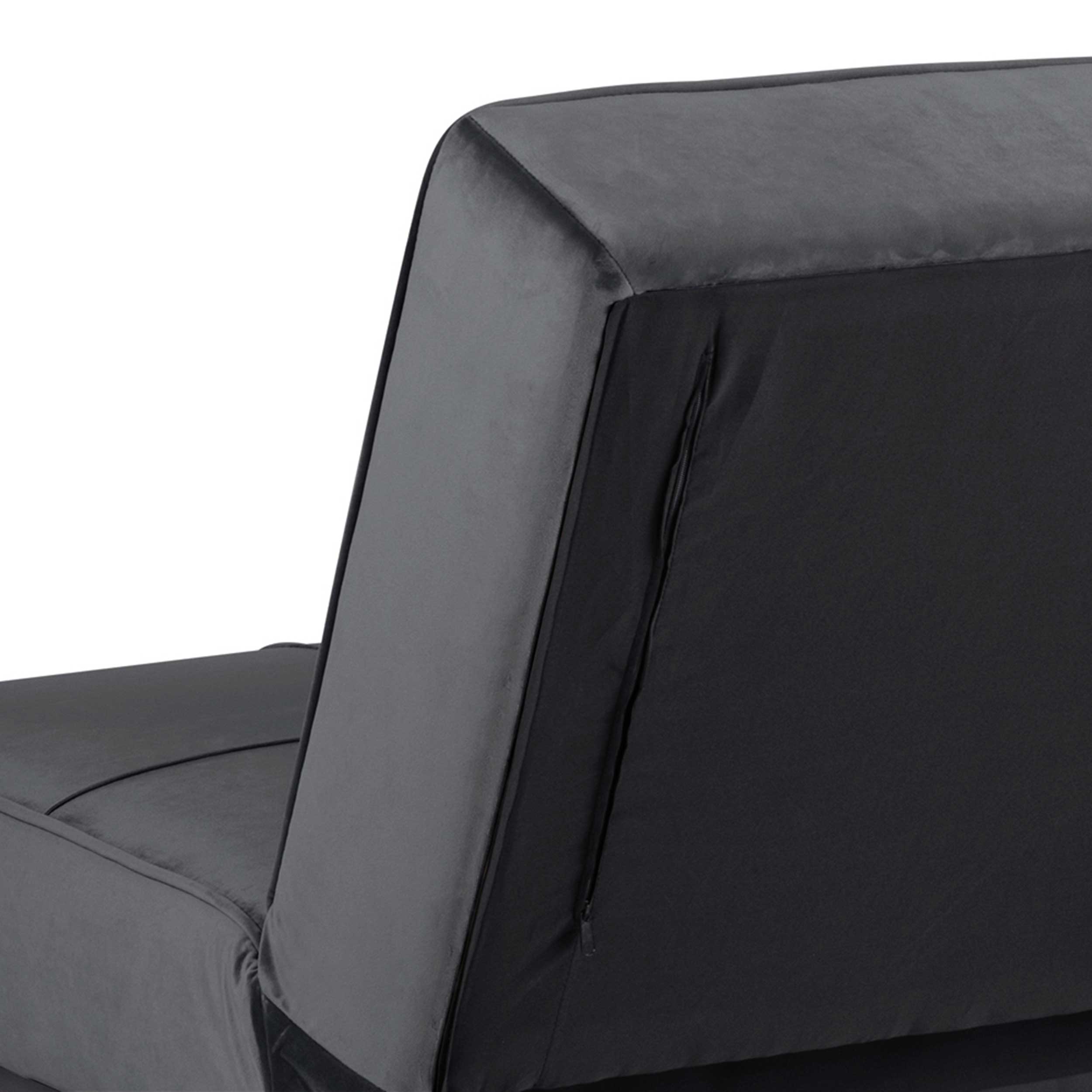 Canapé-lit Giovanni - gris foncé/noir - Image 2