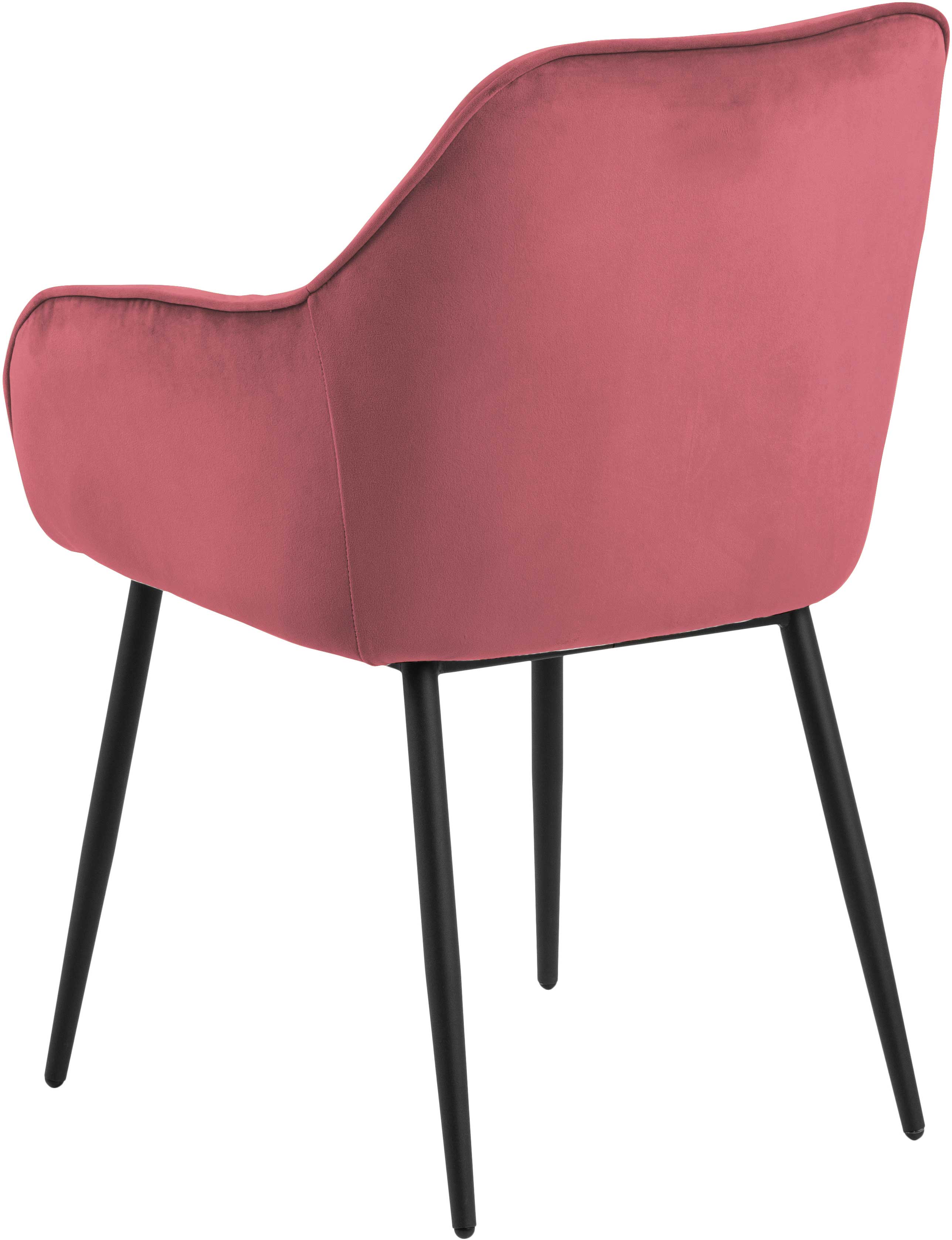 Chaise avec accoudoirs Lynn - corail/noir - Image 10