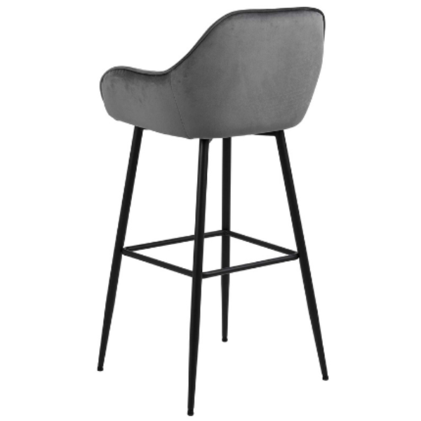 Chaise de bar Bridget - gris/noir - Image 8