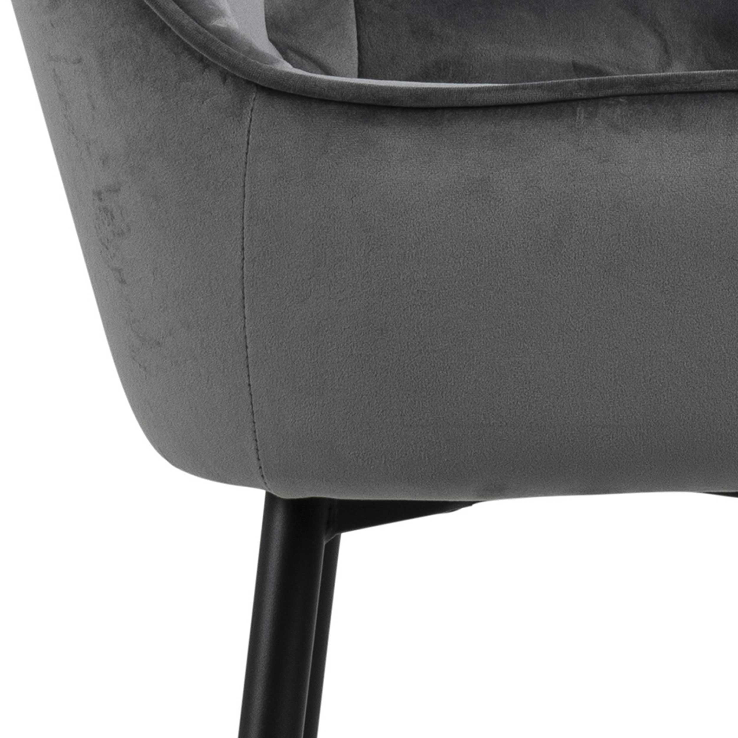 Chaise de bar Bridget - gris/noir - Image 9