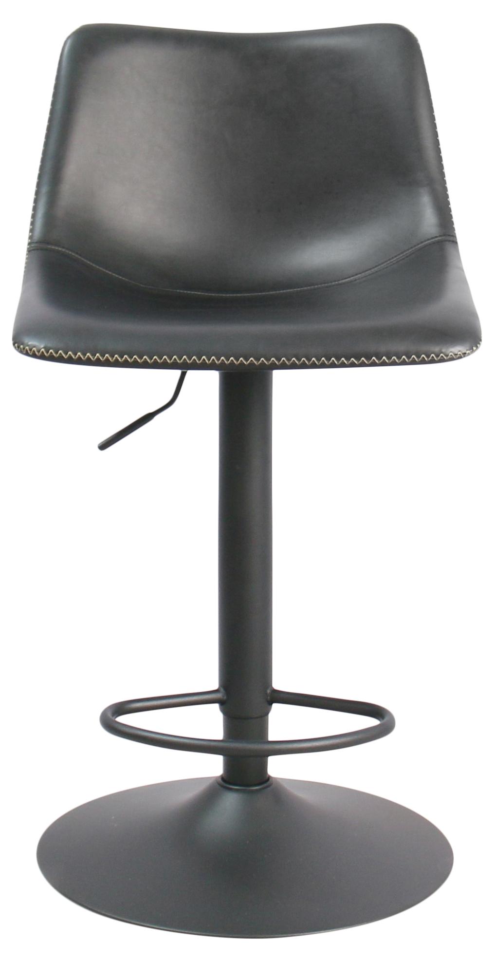 Chaise de bar Chico - cuir synthétique noir - Image 3