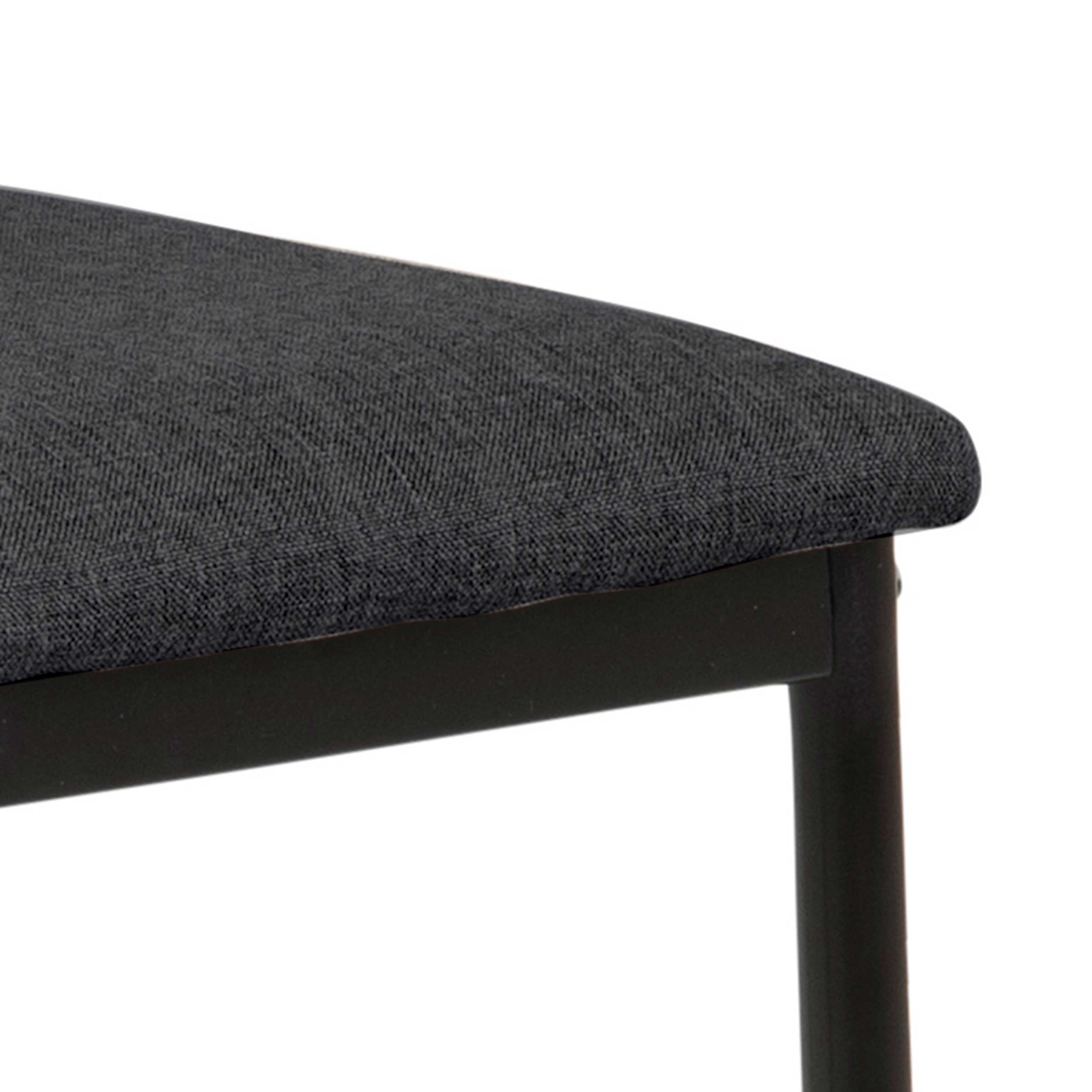 Chaise de bar Darren - gris/noir - Image 12