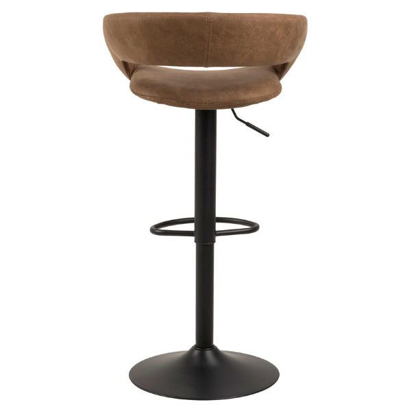 Chaise de bar Dusty - brun/noir - Image 6