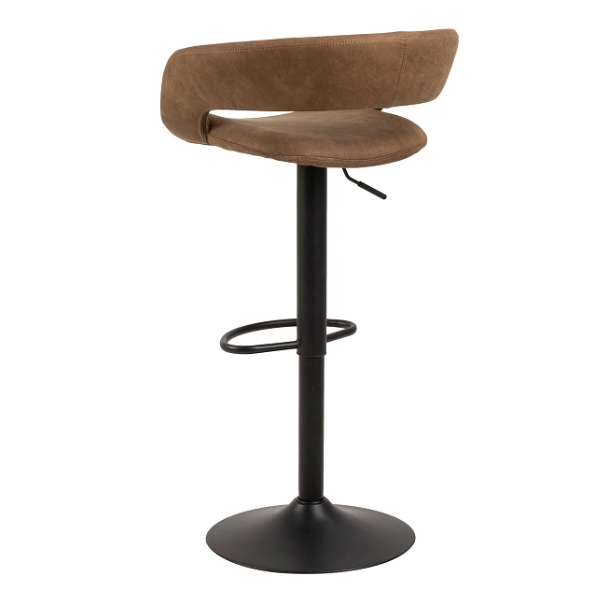 Chaise de bar Dusty - brun/noir - Image 7