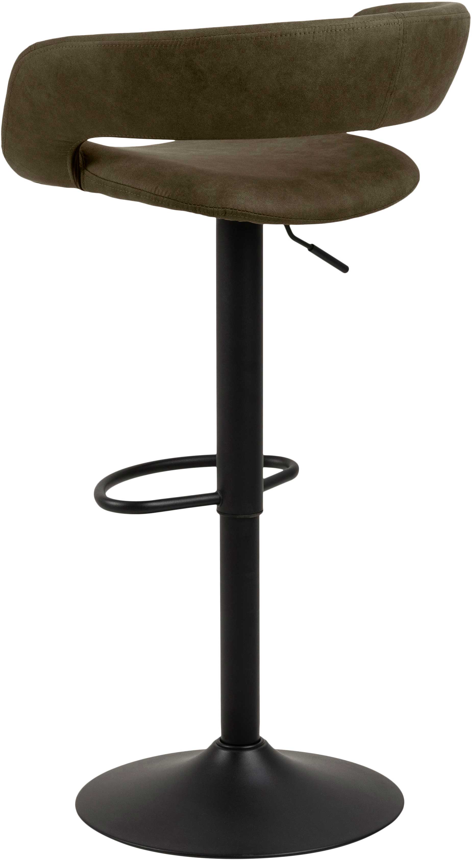 Chaise de bar Dusty - vert olive/noir - Image 8