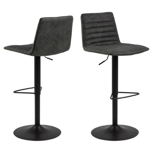 Chaise de bar Kimmy - anthracite