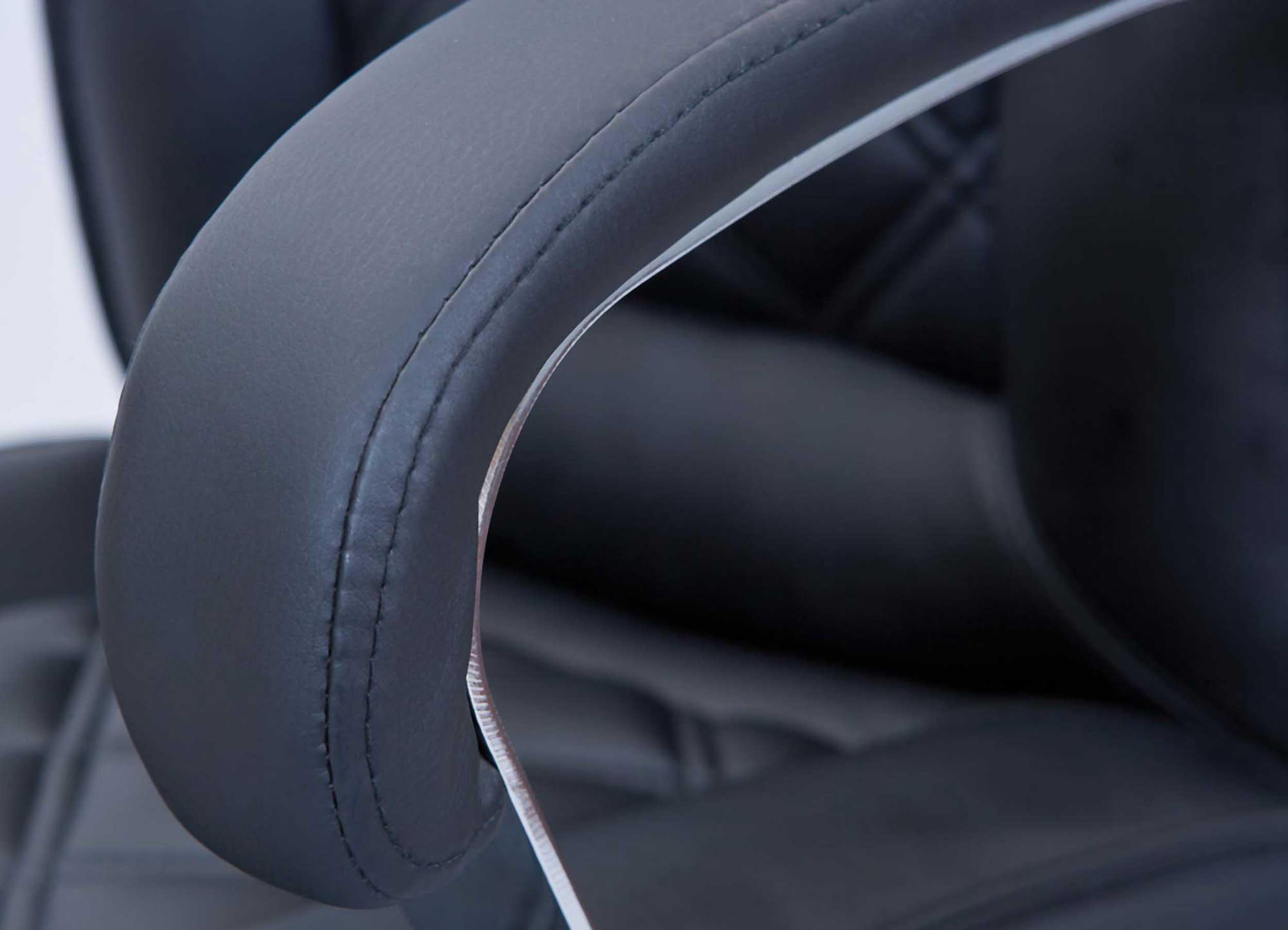 Chaise de bureau Alessia similicuir - noir - Image 2