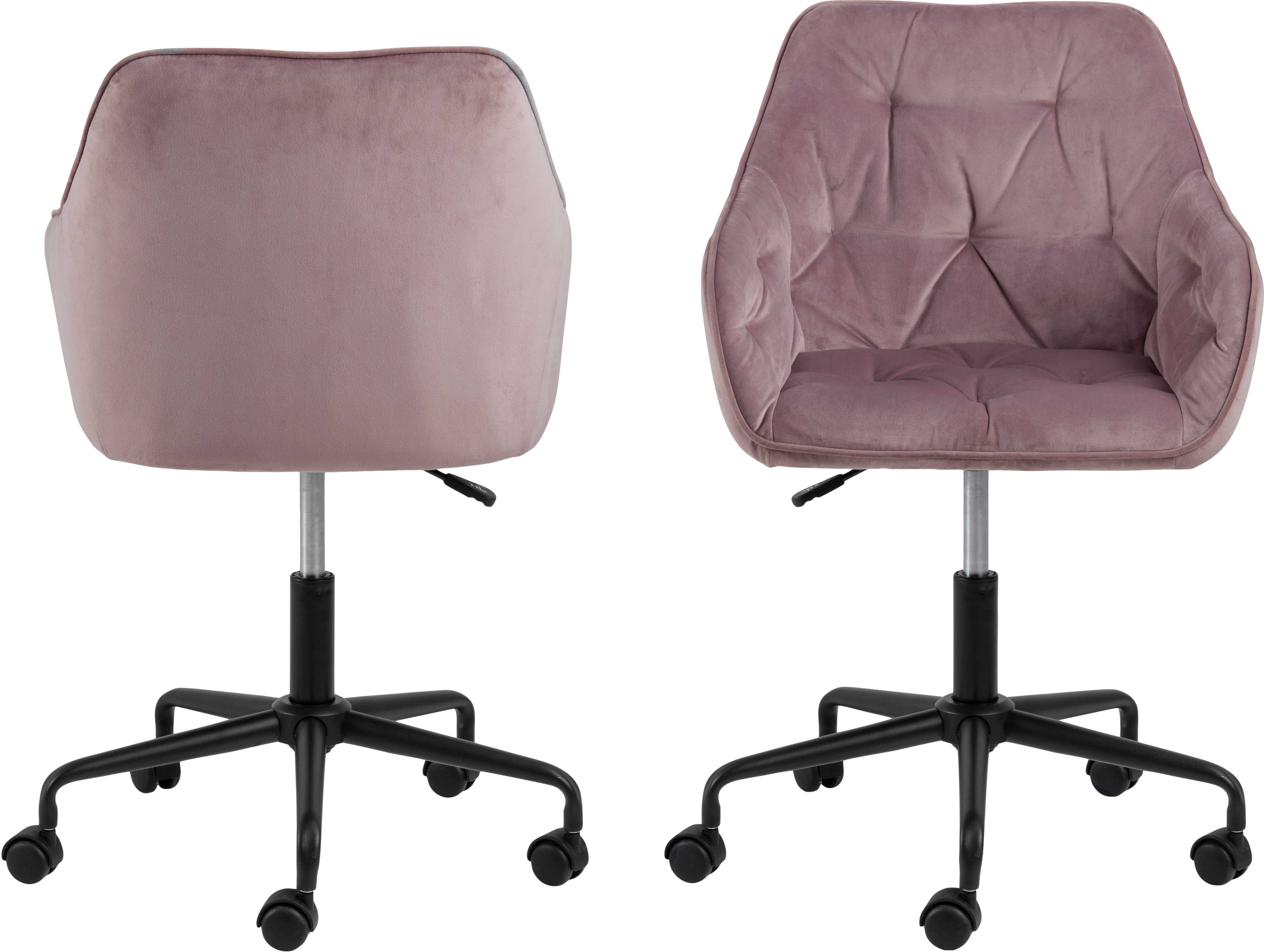 Chaise de bureau Bridget - vieux rose - Image 2