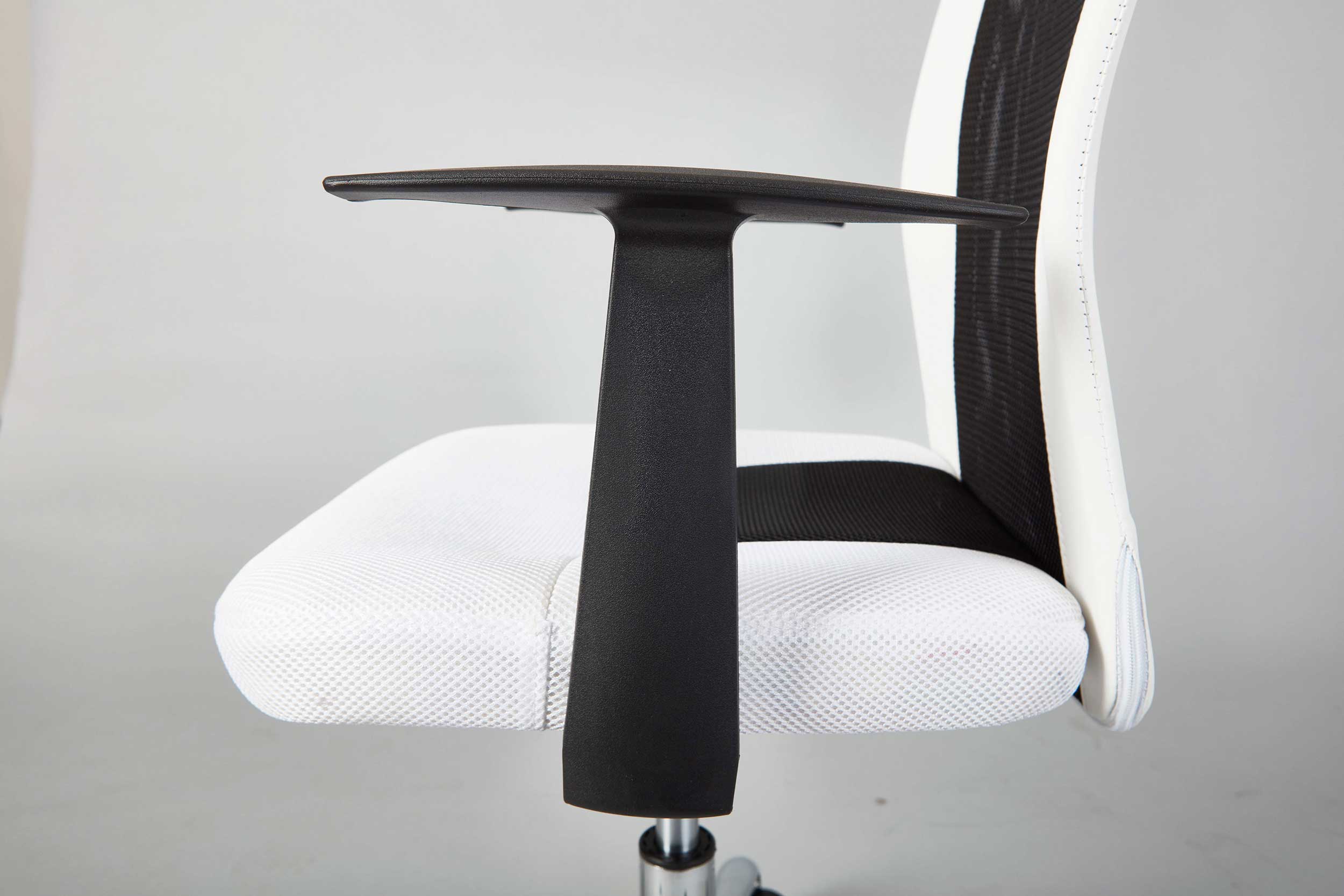 Chaise de bureau Donny dossier ergonomique - blanc - Image 4