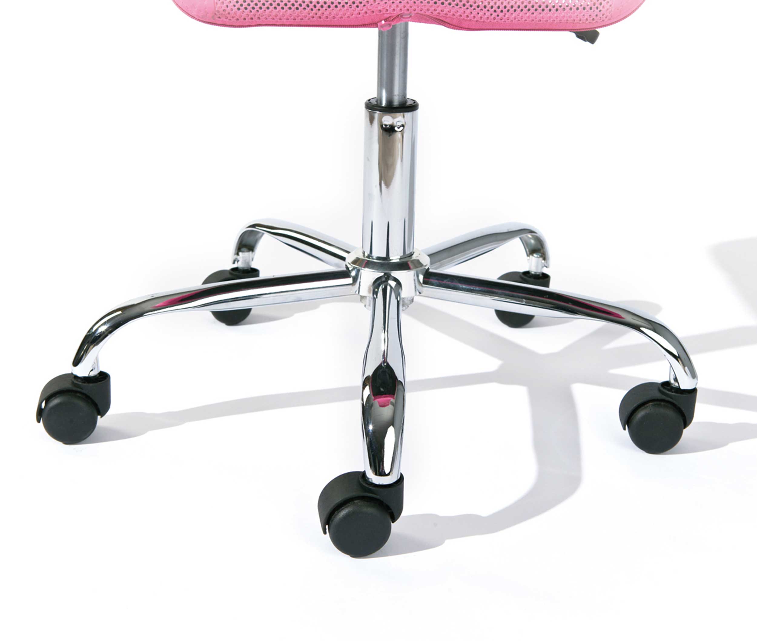 Chaise de bureau Eva sans accoudoir - rose - Image 6