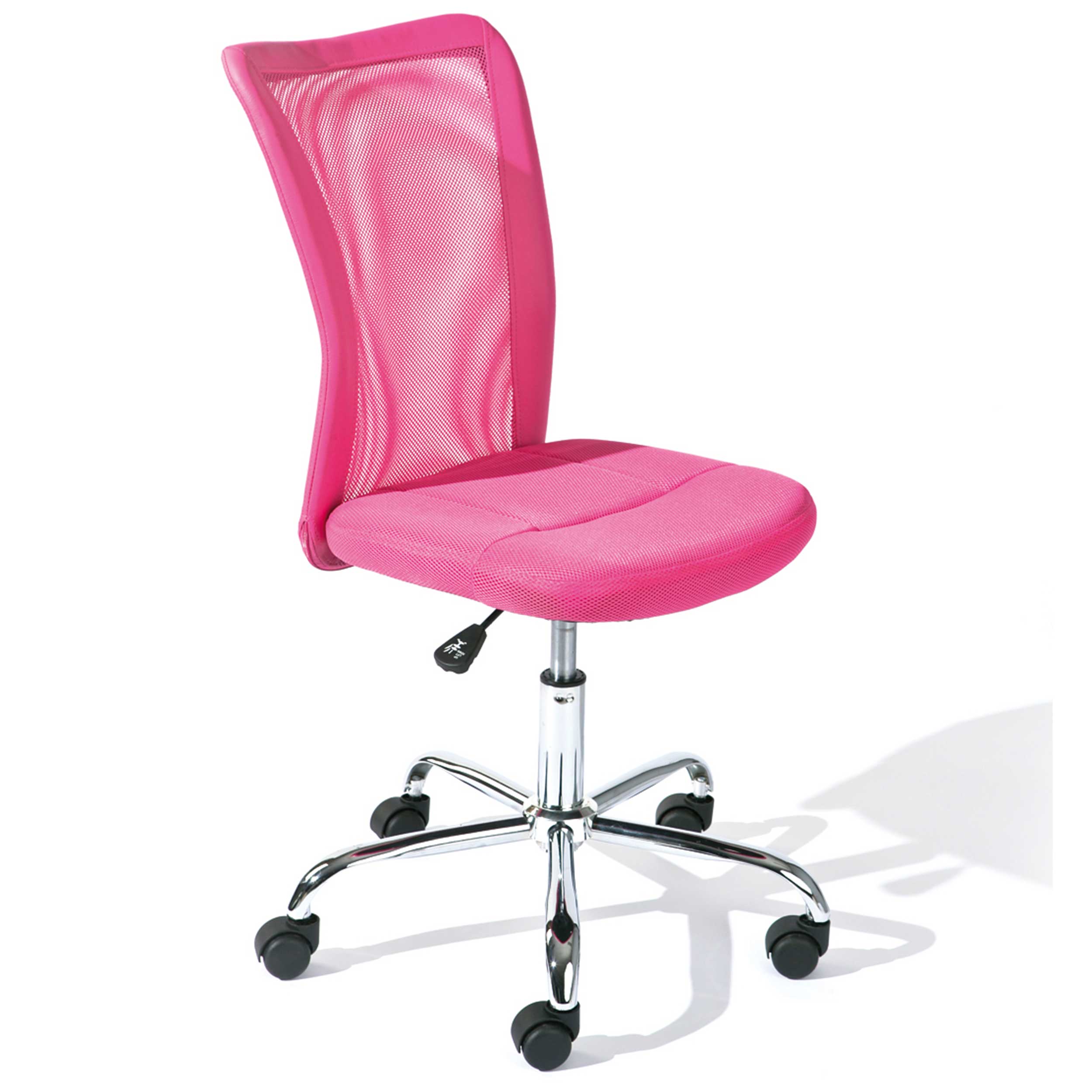 Chaise de bureau Eva sans accoudoir - rose - Image 9
