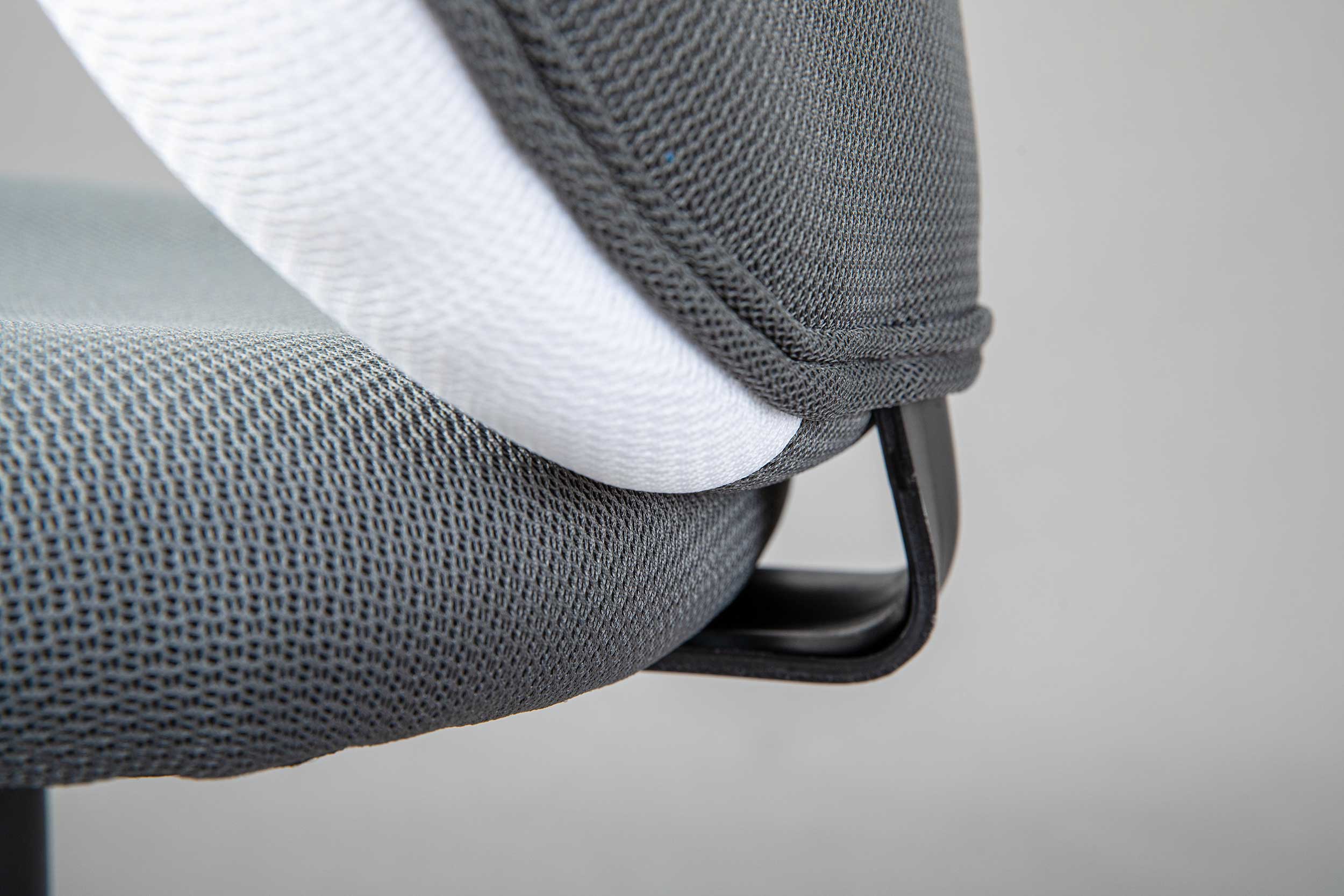 Chaise de bureau Jessie - gris/blanc - Image 5