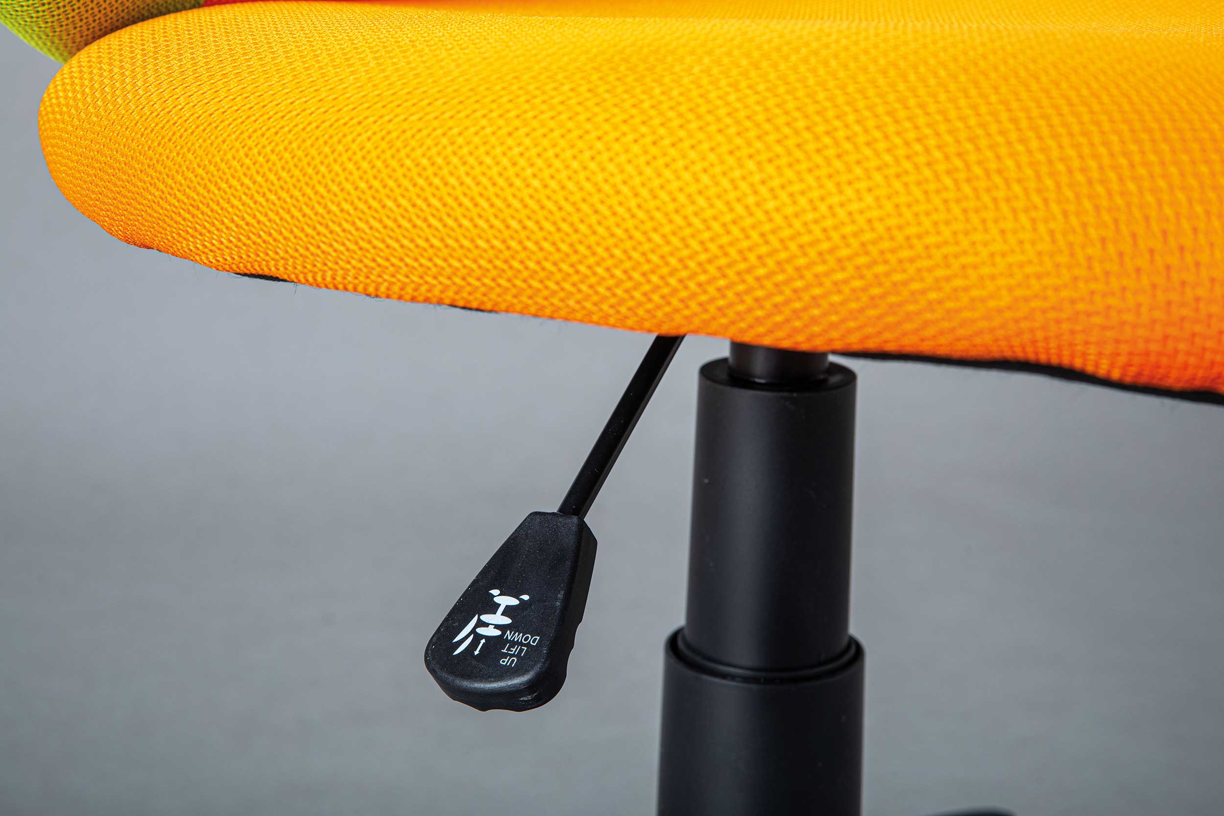 Chaise de bureau - orange/ vert - Image 3