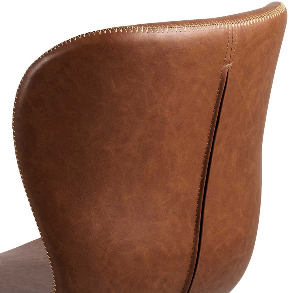 Chaise de bureau Tilda - cognac/noir - Image 7