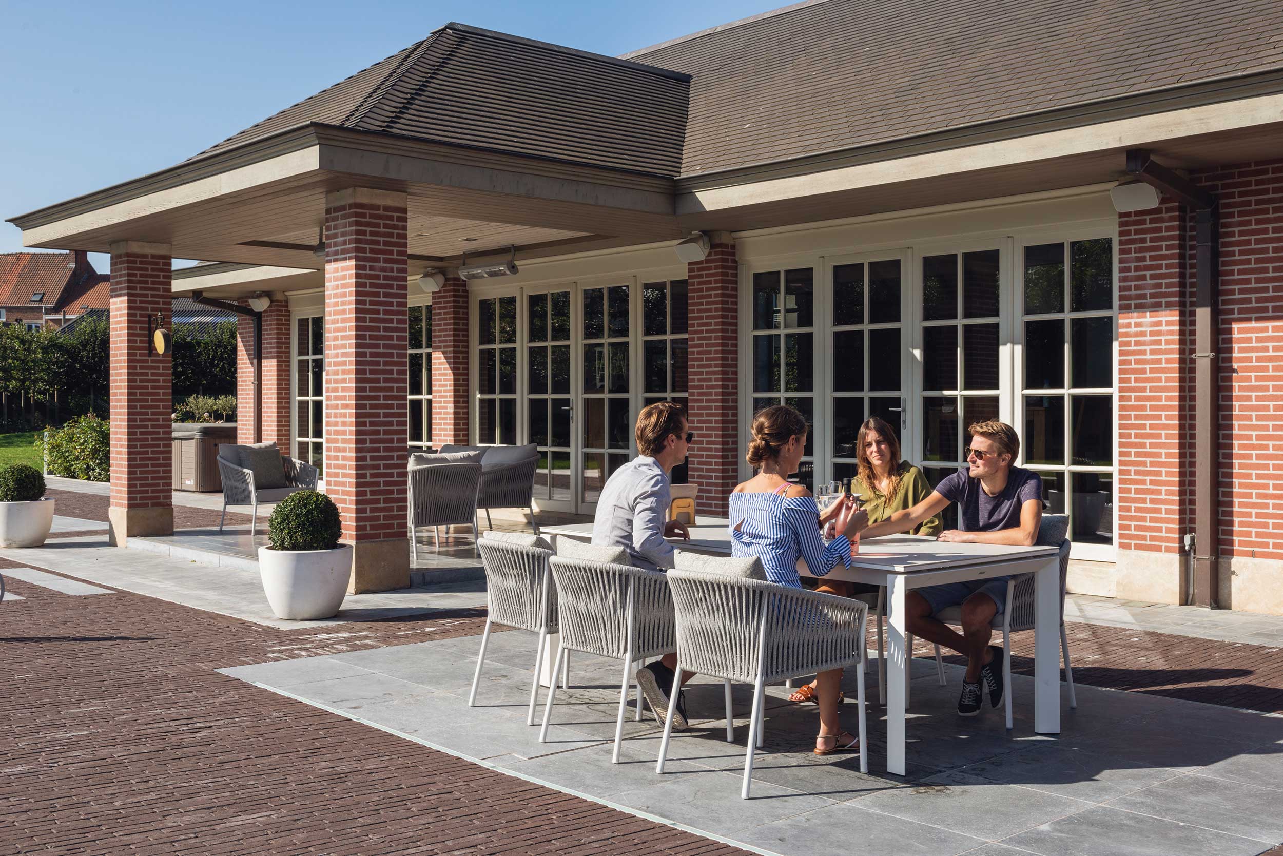 Chaise de jardin Equator - blanc/gris clair - Image 2