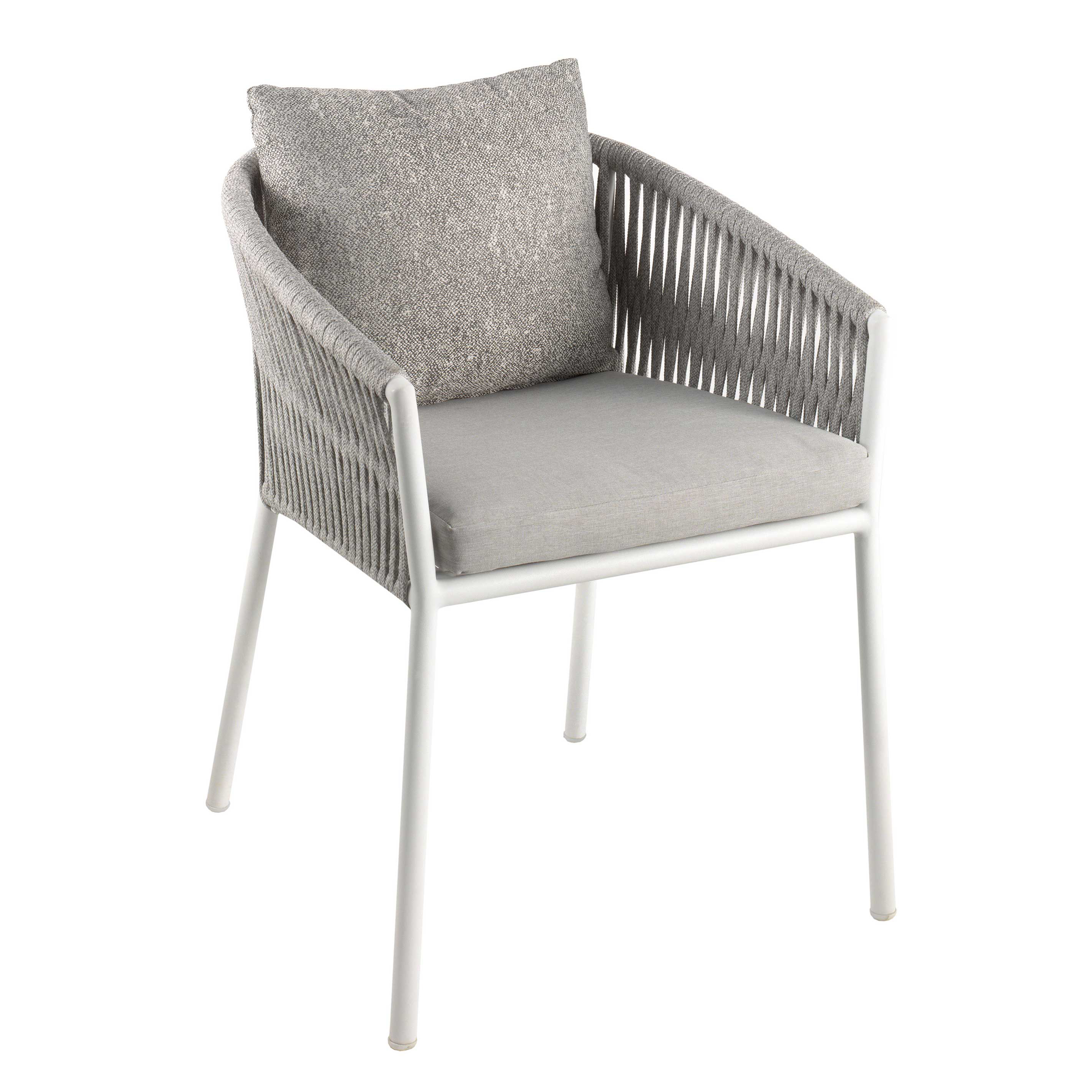 Chaise de jardin Equator - blanc/gris clair - Image 1