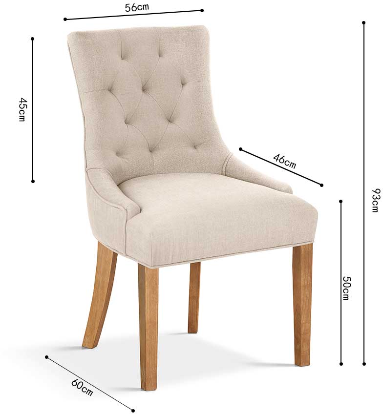 Chaise de salle à manger Anny - sable - Image 2