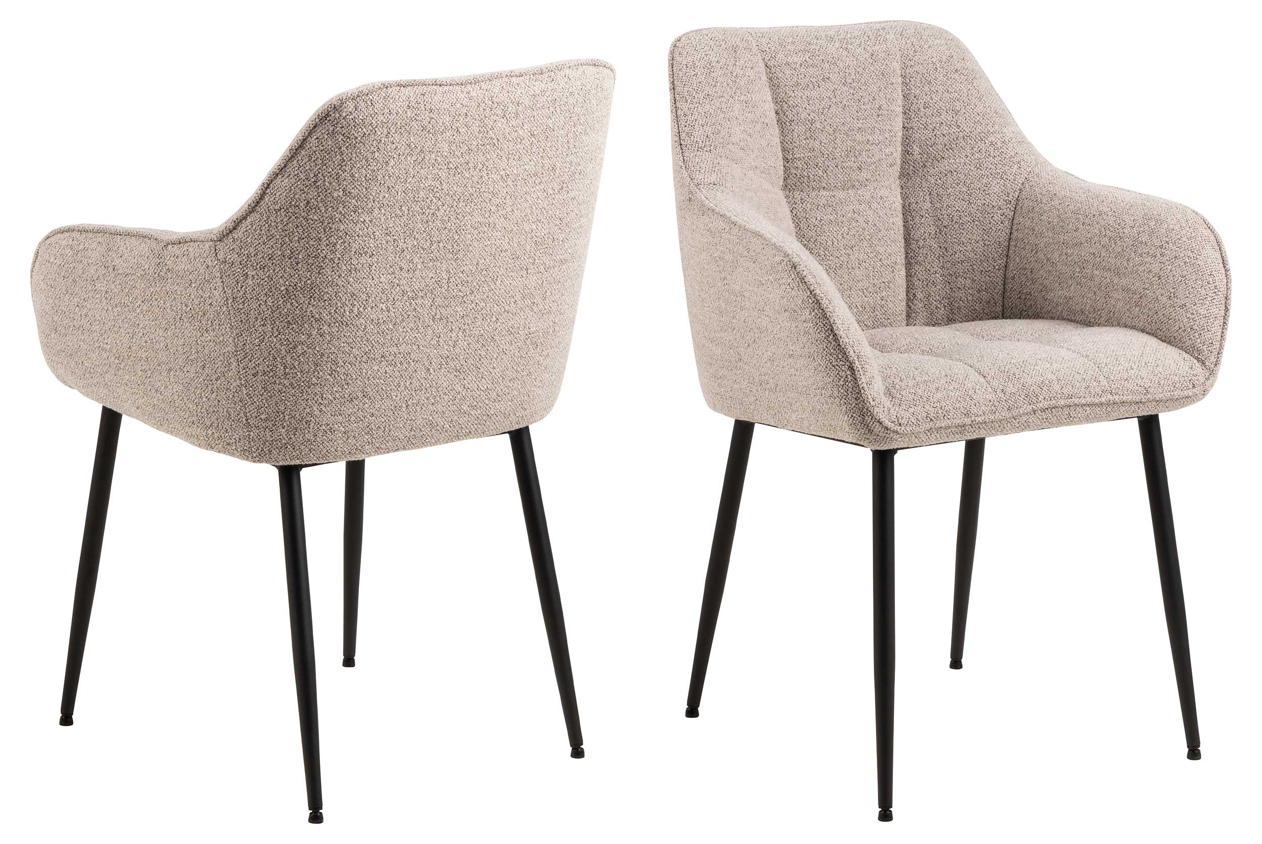 Chaise de salle à manger Brenda - beige - Image 9