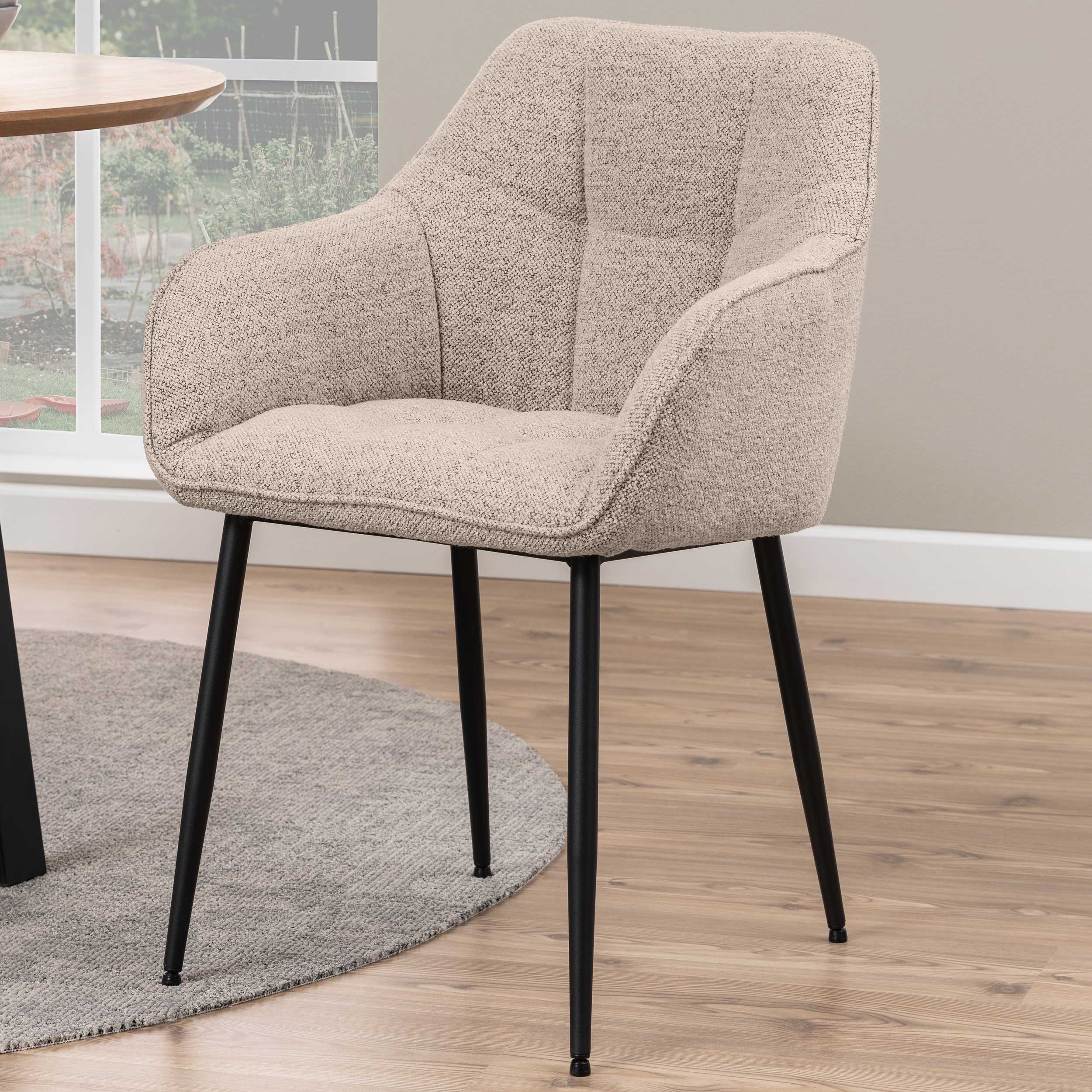 Chaise de salle à manger Brenda - beige