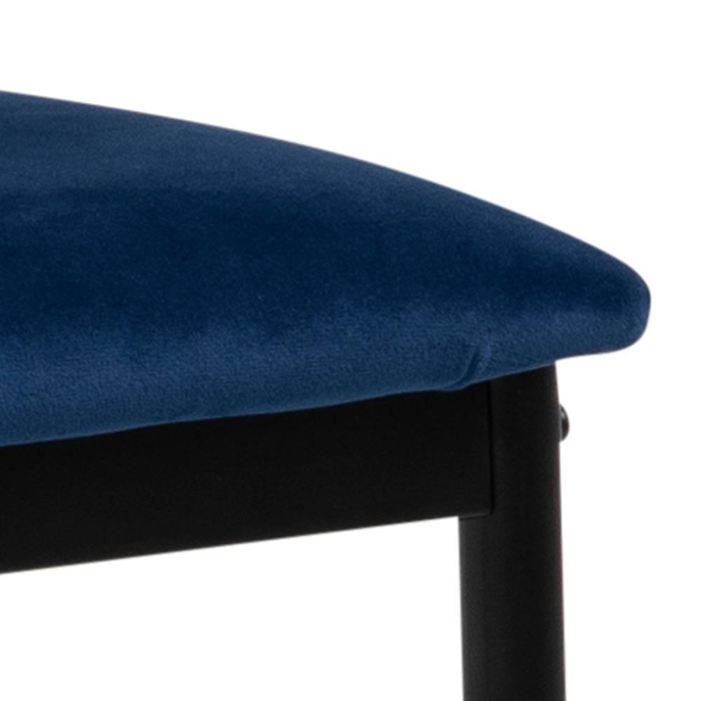 Chaise de salle à manger Demina - bleu foncé - Image 3