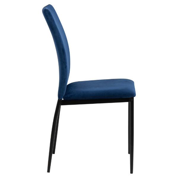 Chaise de salle à manger Demina - bleu foncé - Image 9