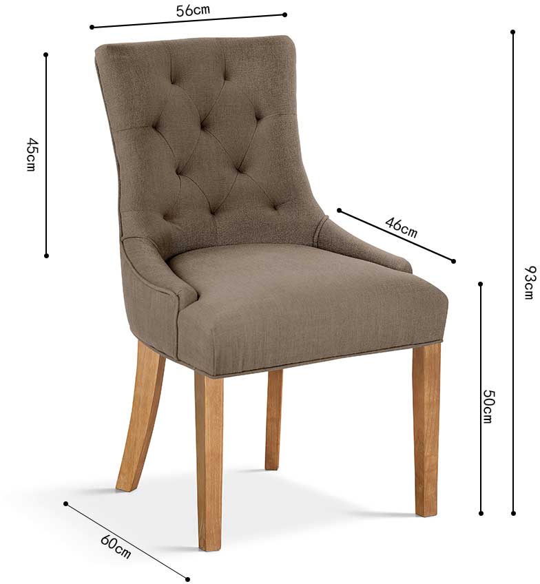 Chaise de salle à manger Fancy - taupe - Image 2