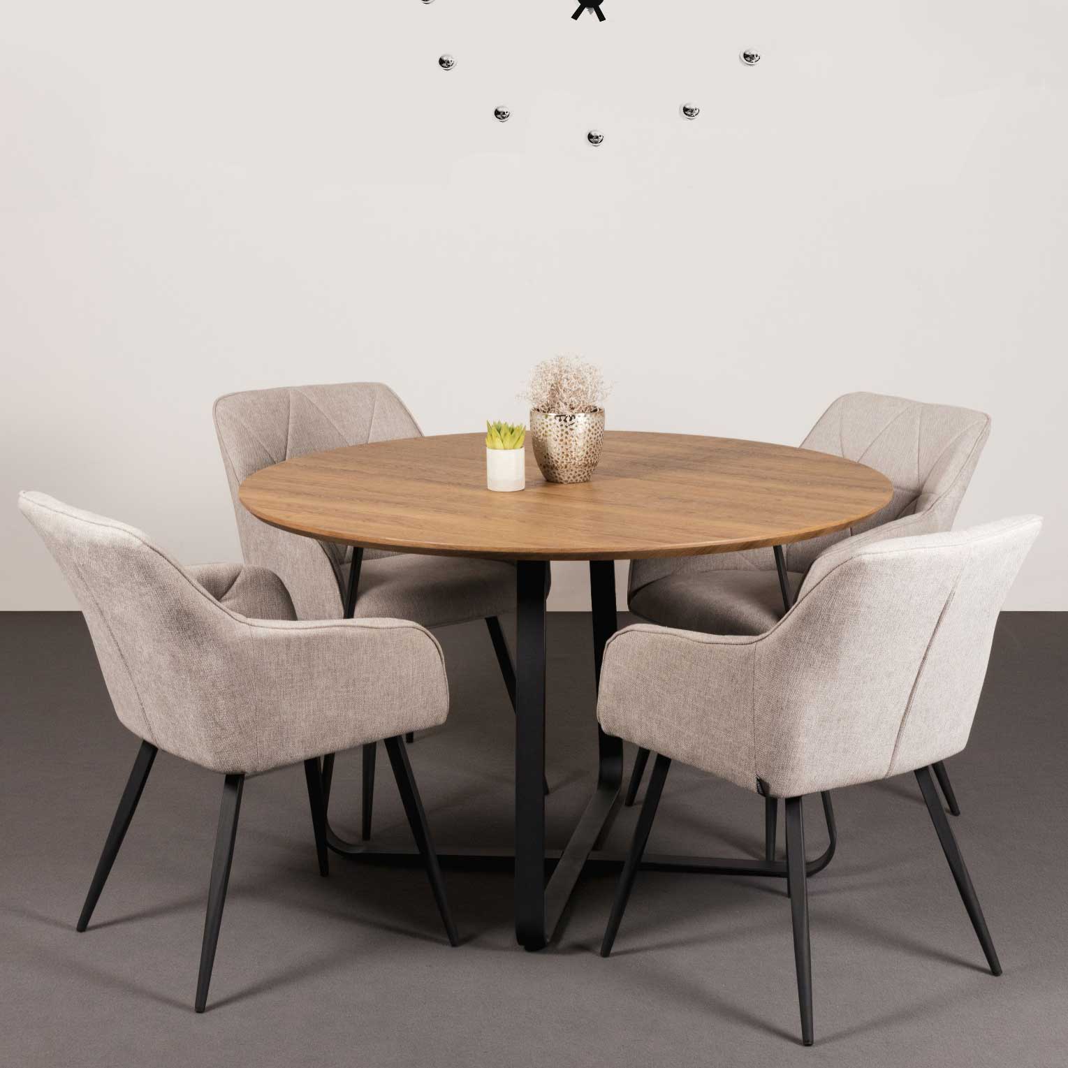 Chaise de salle à manger Gibson - gris - Image 5