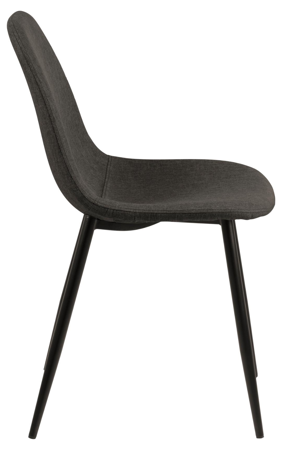 Chaise de salle à manger - gris foncé/noir - Image 7