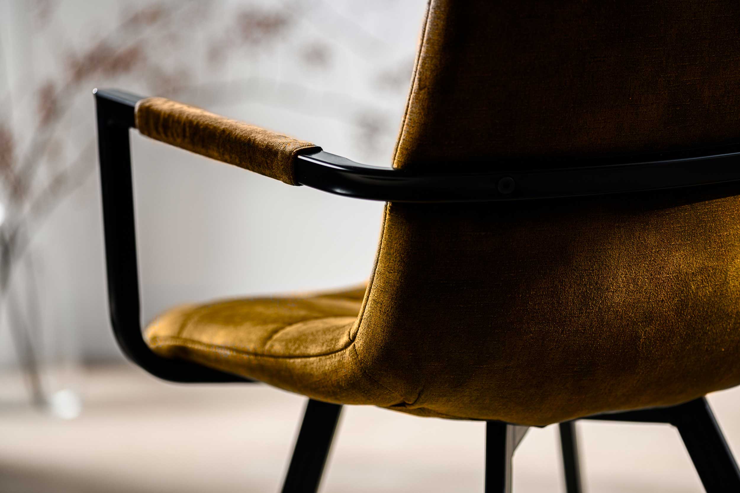 Chaise de salle à manger Kana - ochre - Image 6