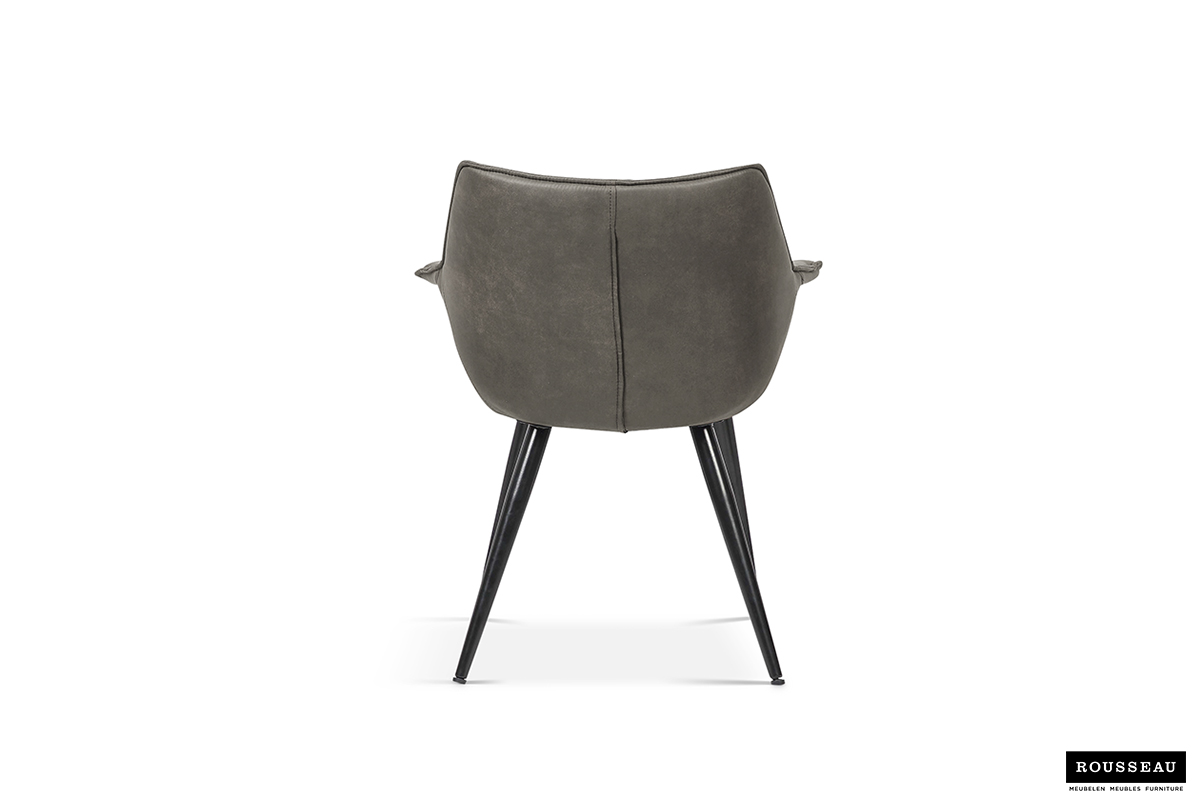 Chaise de salle à manger Milan - gris - Image 6