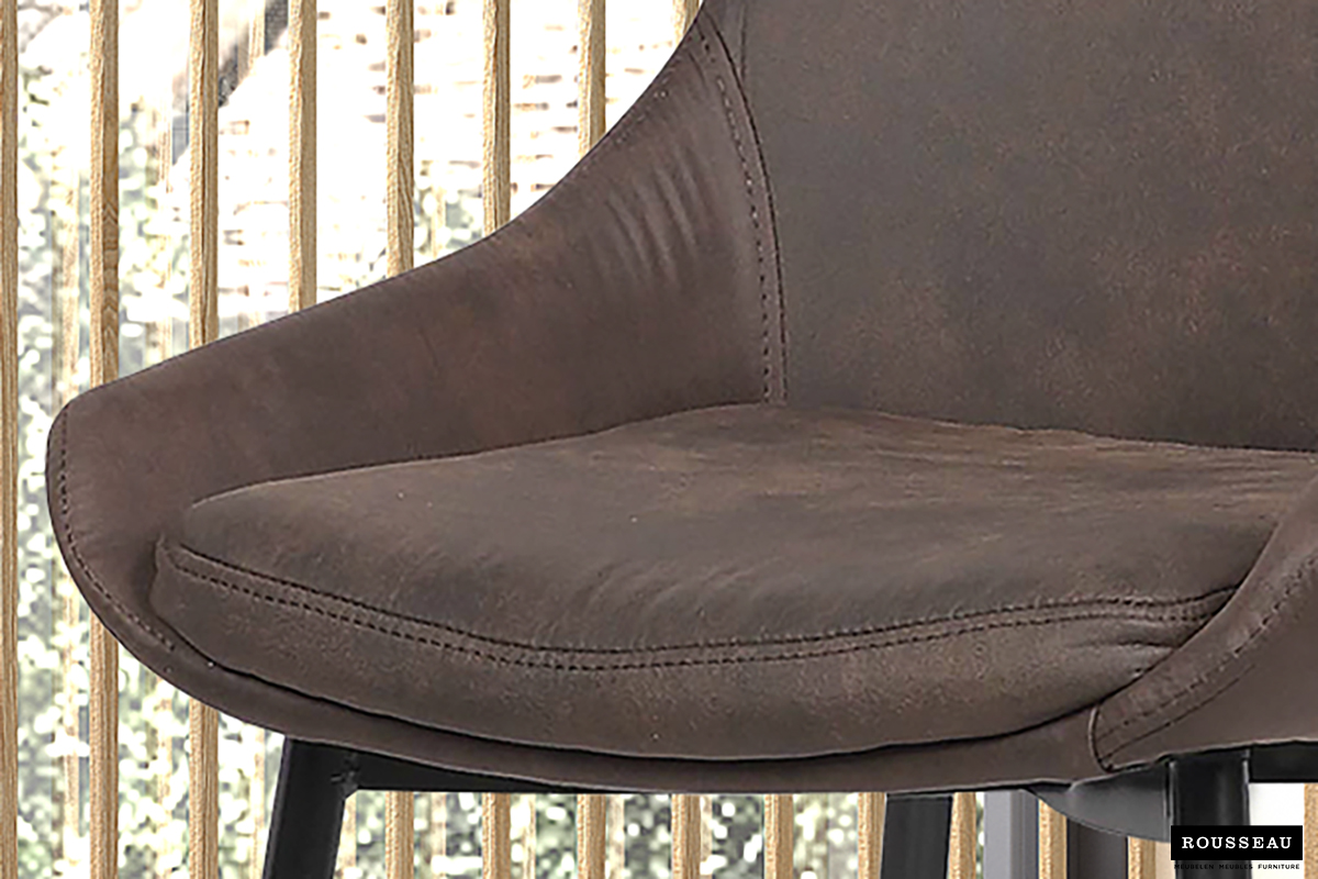 Chaise de salle à manger Mirano-brun - Image 2