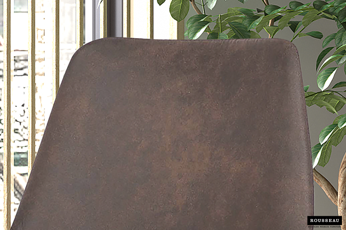 Chaise de salle à manger Mirano-brun - Image 4