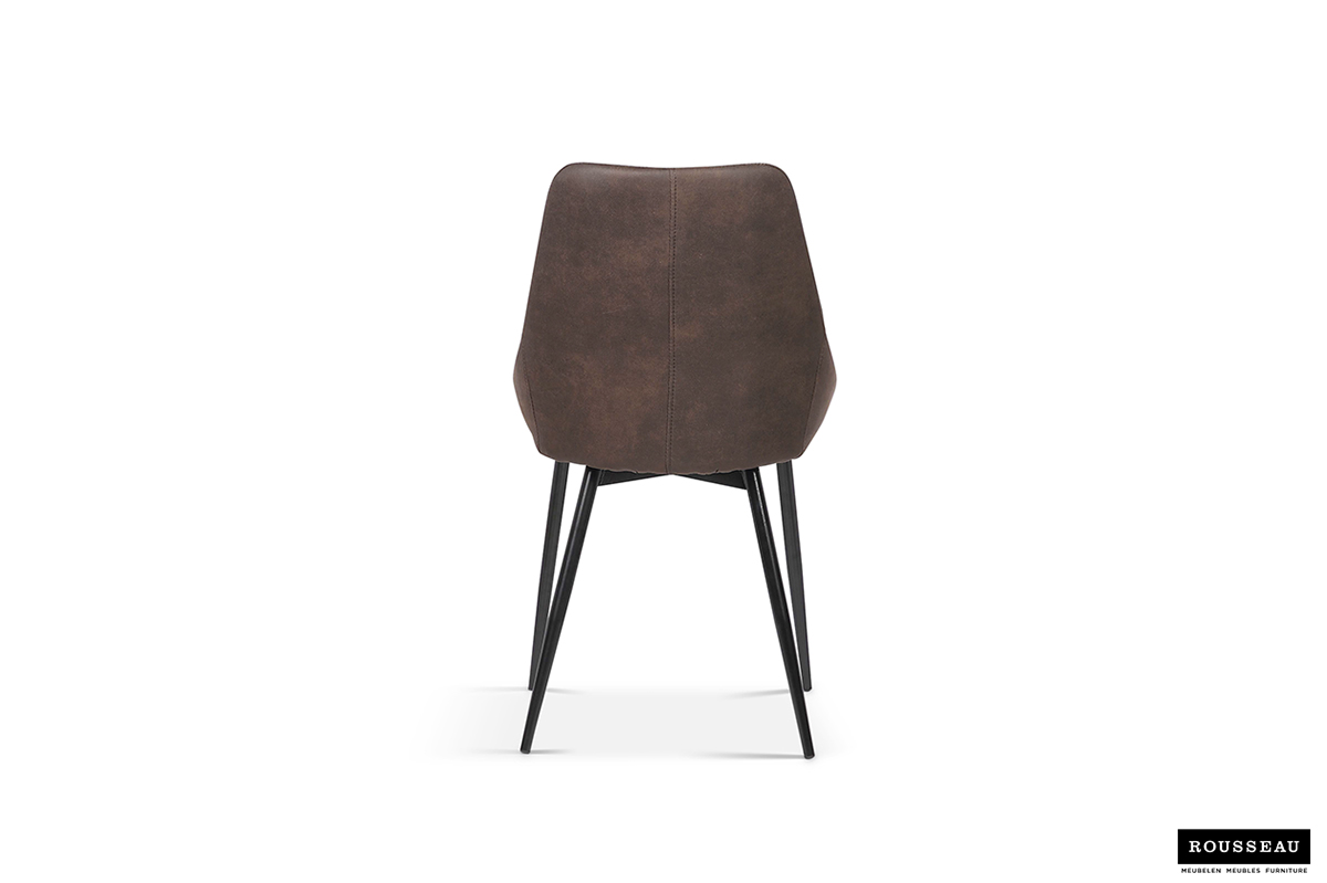 Chaise de salle à manger Mirano-brun - Image 6