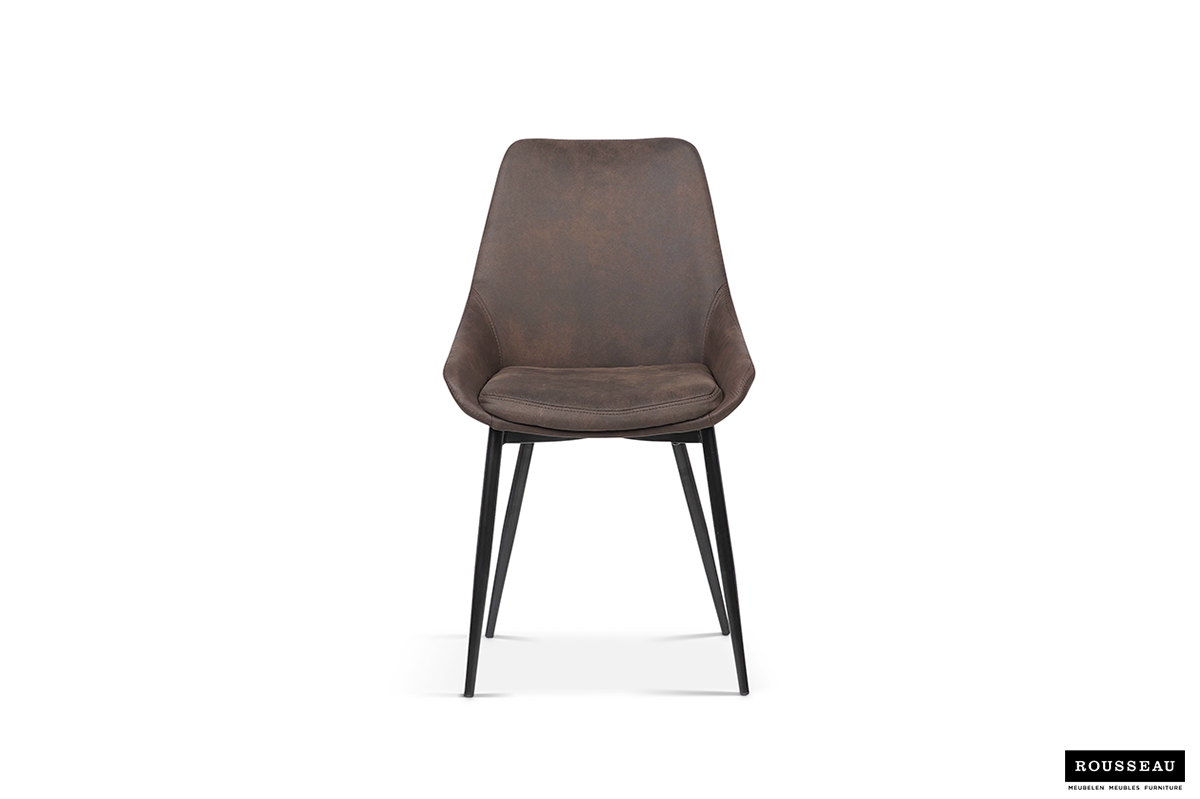 Chaise de salle à manger Mirano-brun - Image 8