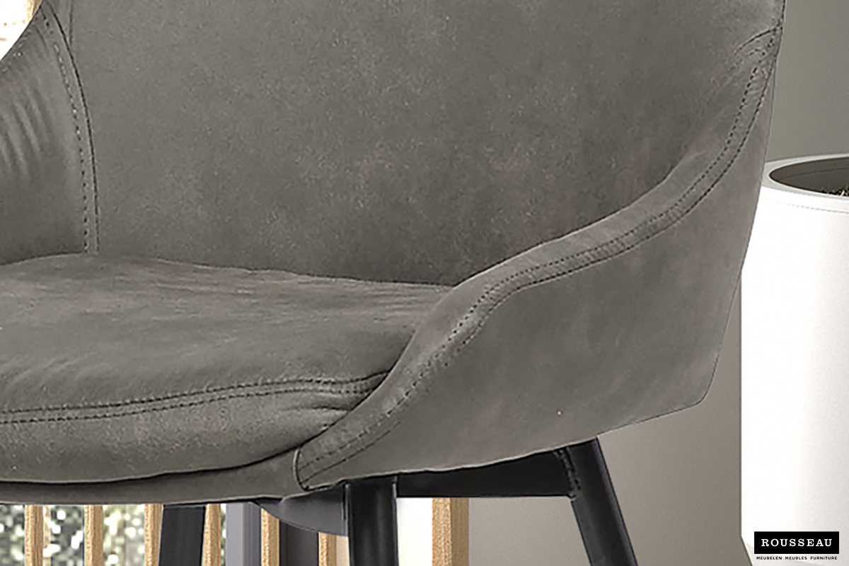 Chaise de salle à manger Mirano-gris - Image 5