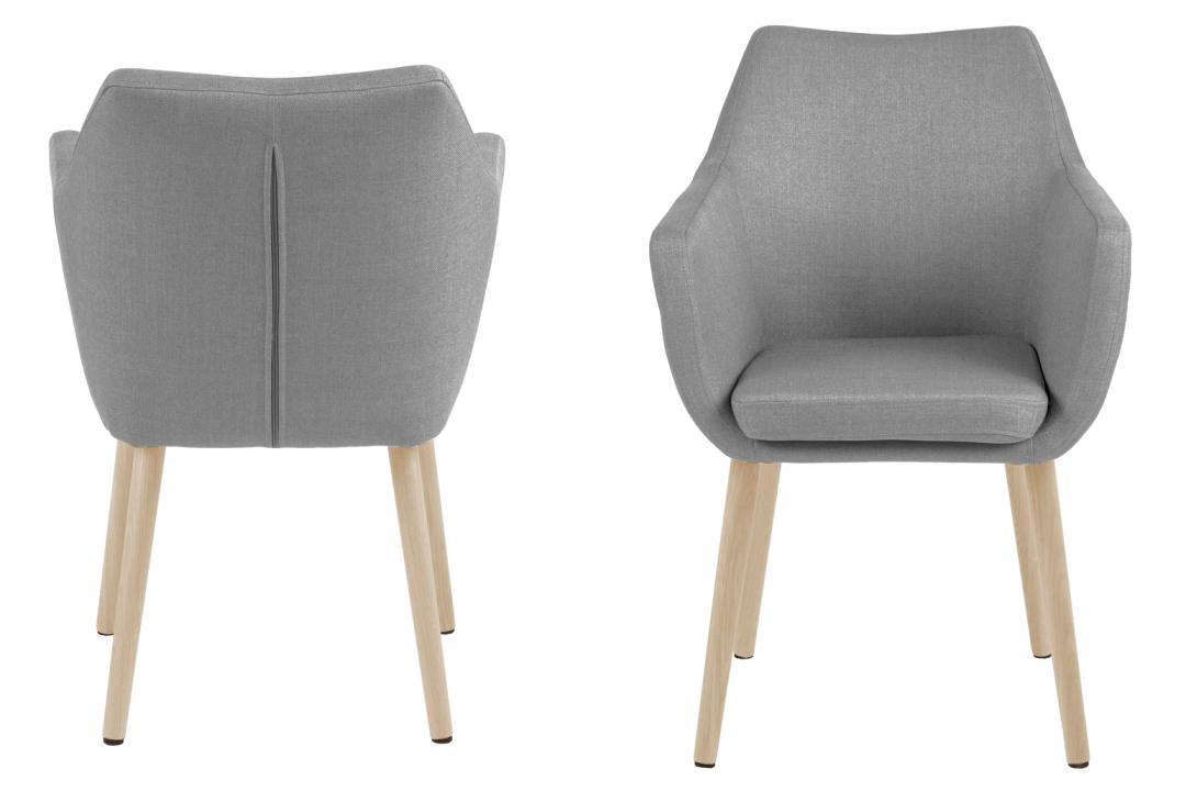 Chaise de salle à manger Noria - gris/ chêne clair - Image 8