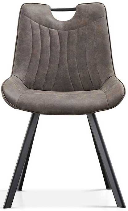 Chaise de salle à manger Paco - gris foncé - Image 5