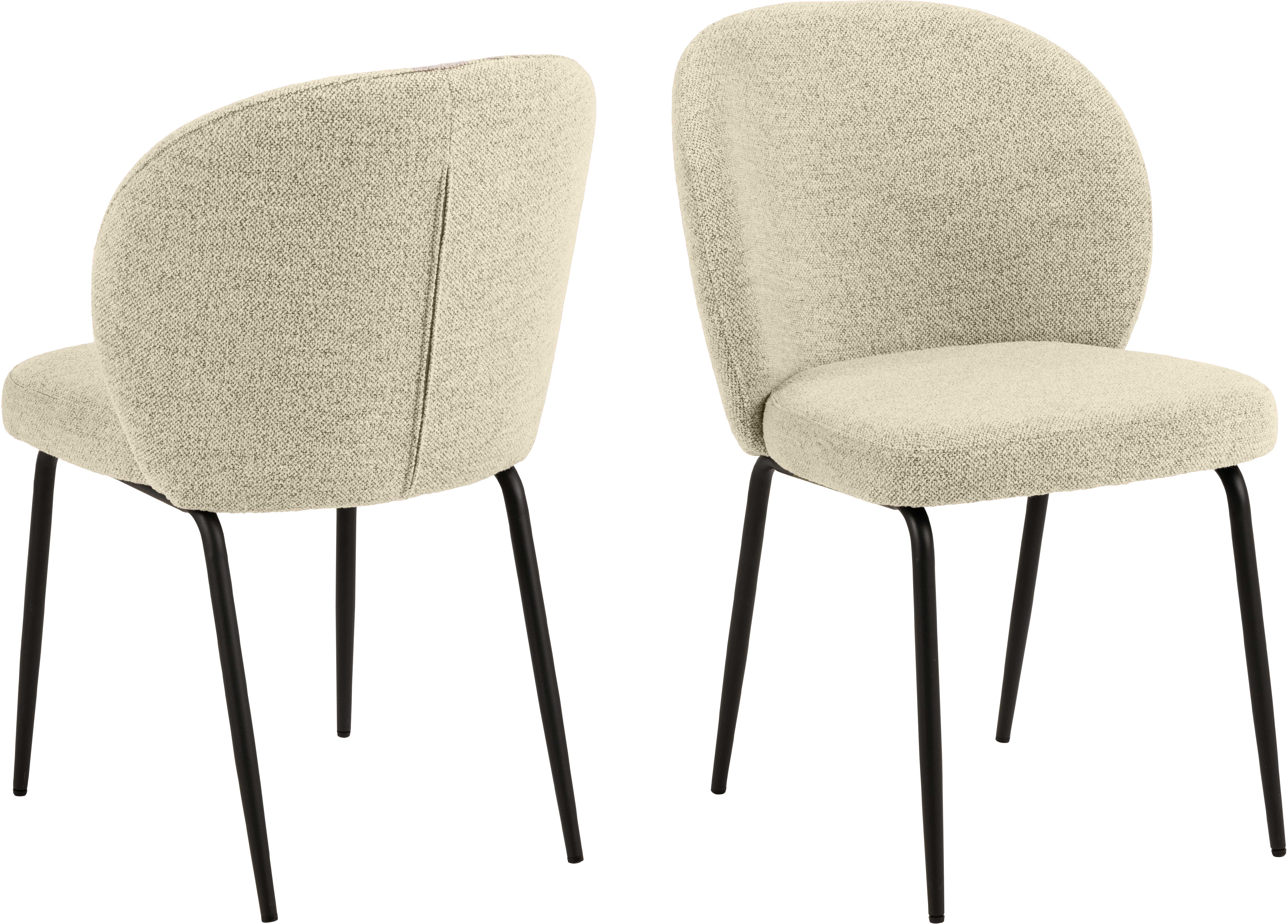 Chaise de salle à manger Patricia - crème - Image 3