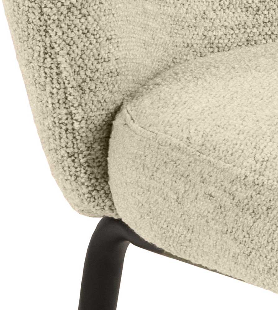 Chaise de salle à manger Patricia - crème - Image 4