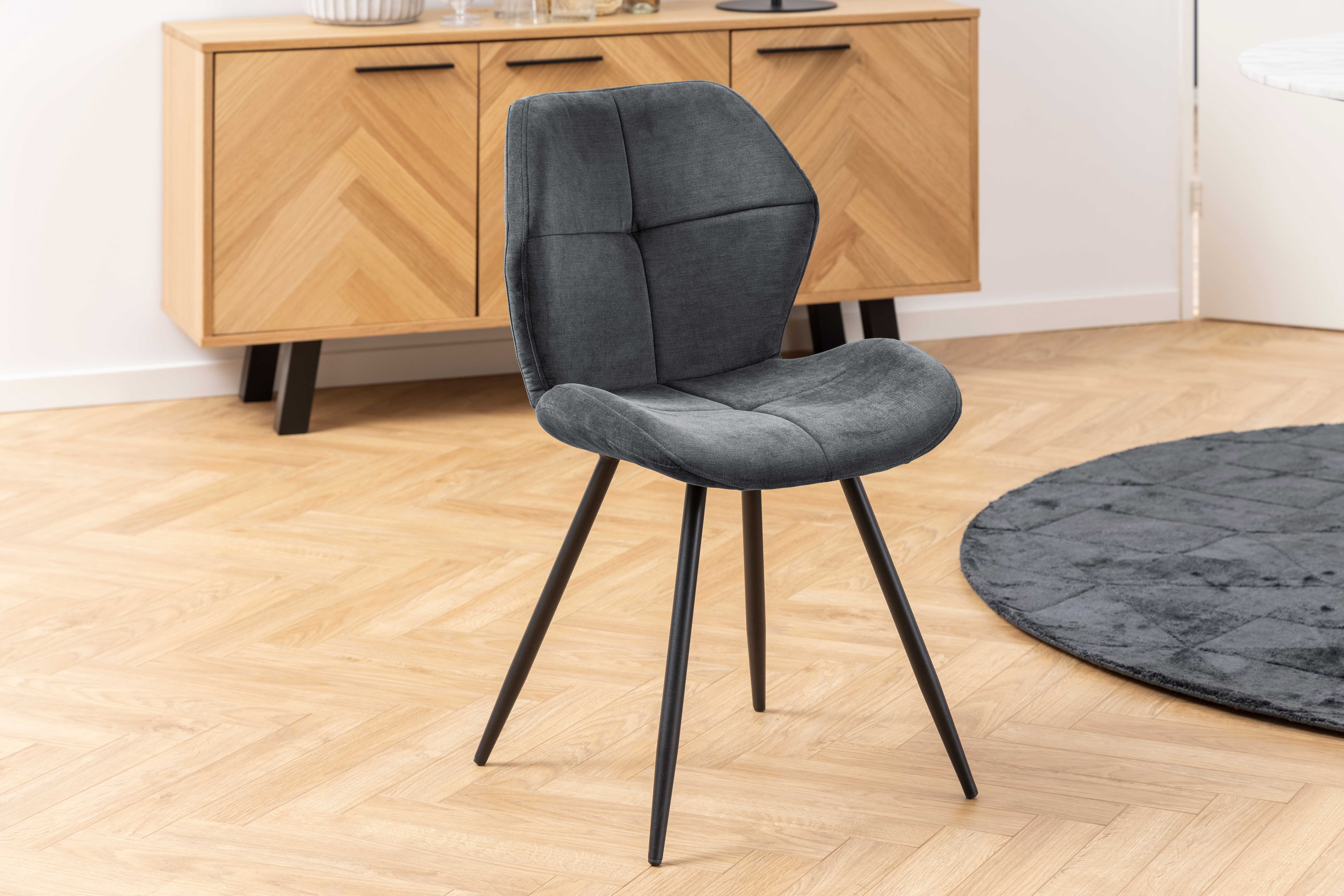 Chaise de salle à manger Petri - anthracite - Image 12