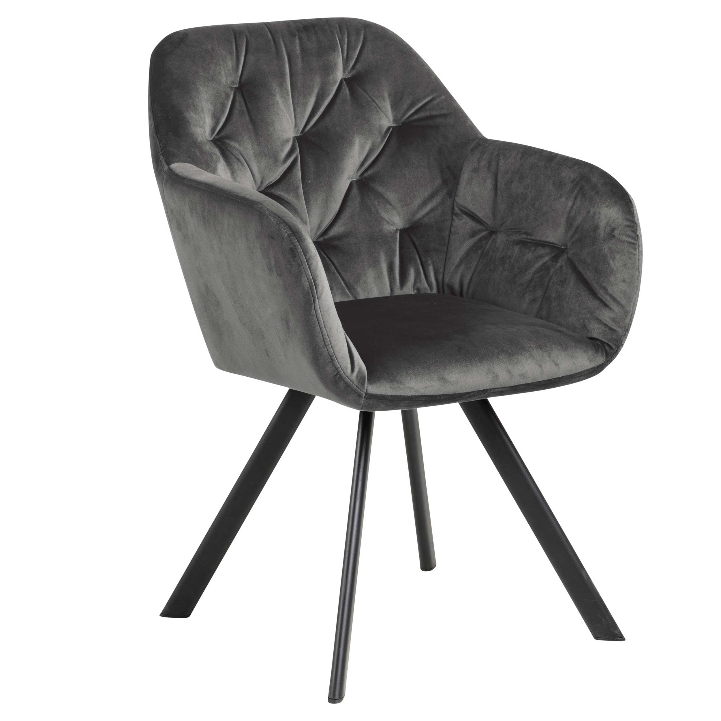 Chaise de salle à manger pivotante Lola - gris foncé - Image 10