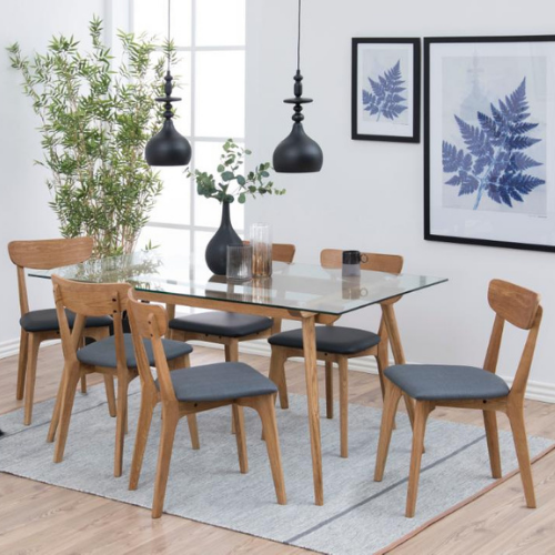 Chaise de salle à manger Tory - chêne/gris