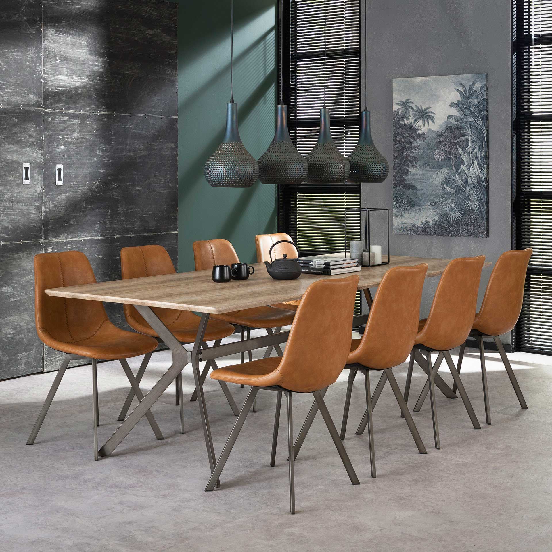 Chaise de salle à manger Zigi - brun - Image 3