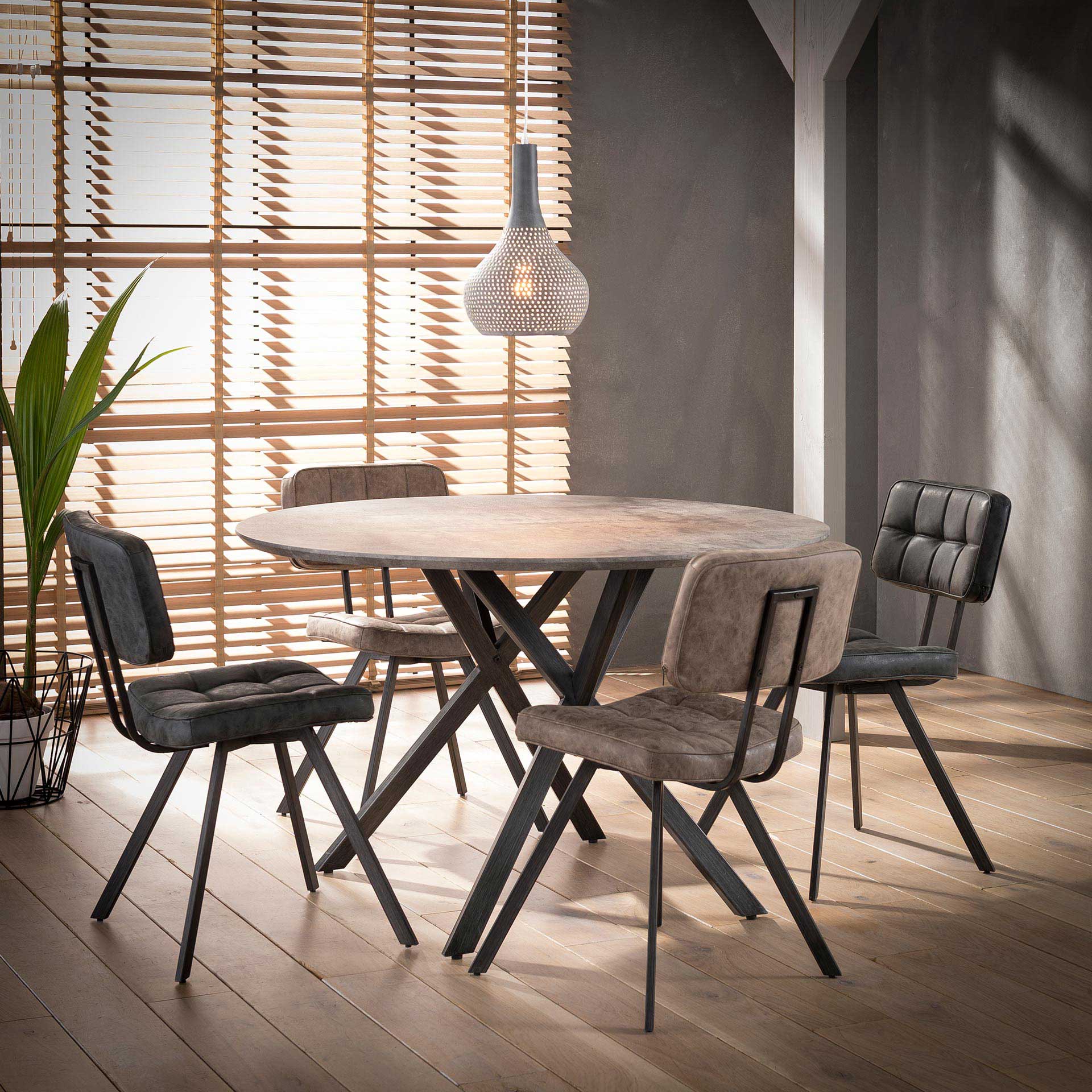 Chaise de salle à manger Ziva - noir - Image 3