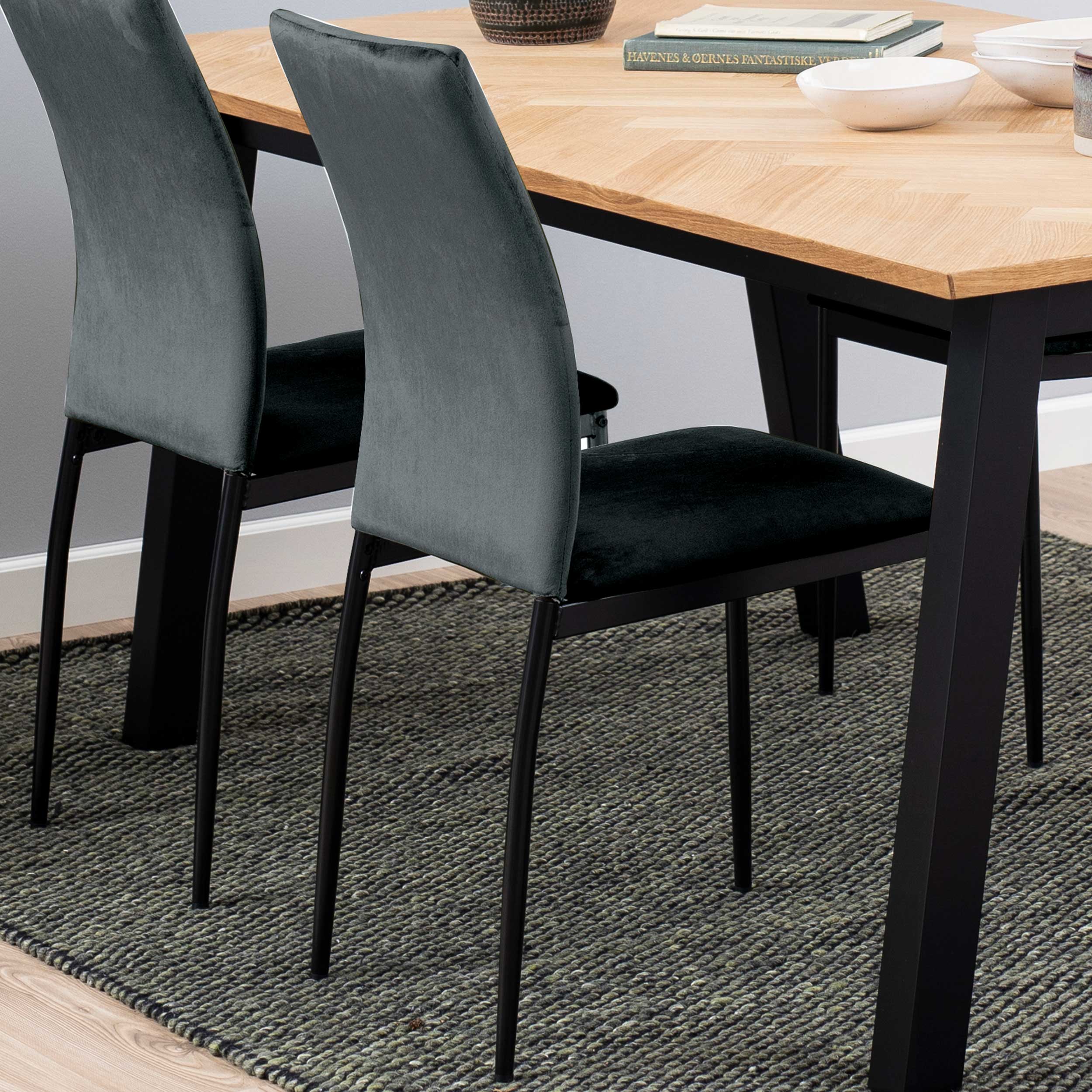 Chaise Demir - gris foncé/noir - Image 1